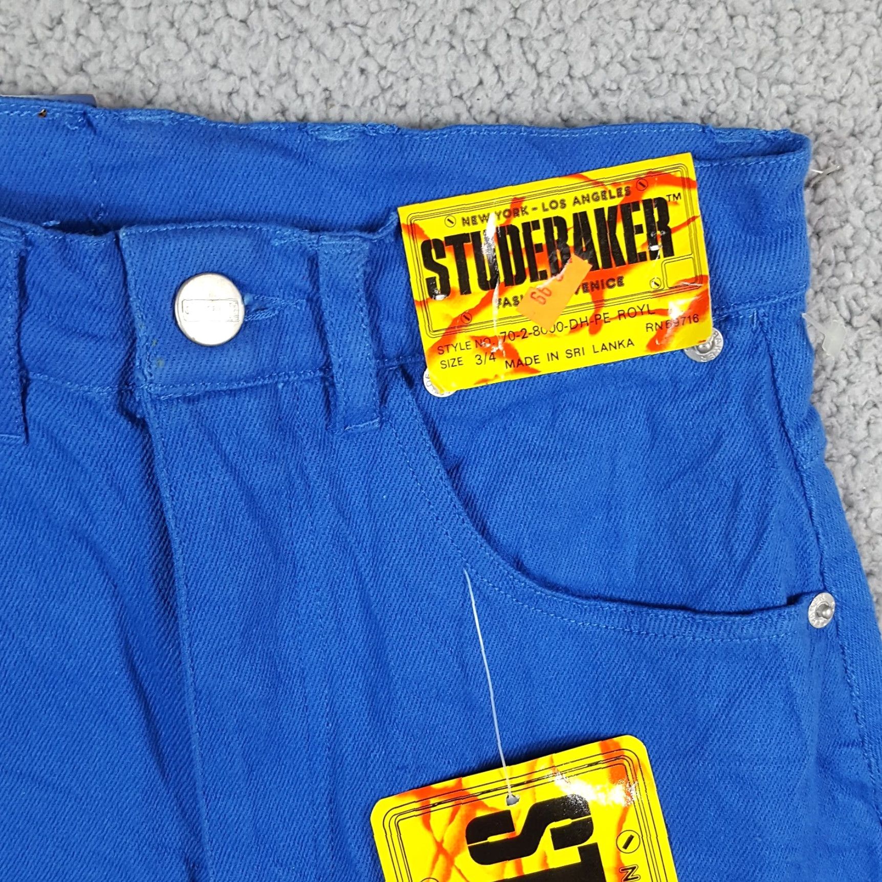 Vintage VINTAGE Studebaker Denim Skirt Mini High Waist - Size 4 - Blue 90s - Womens Size 27" / US 4 / IT 40 - 2 Thumbnail