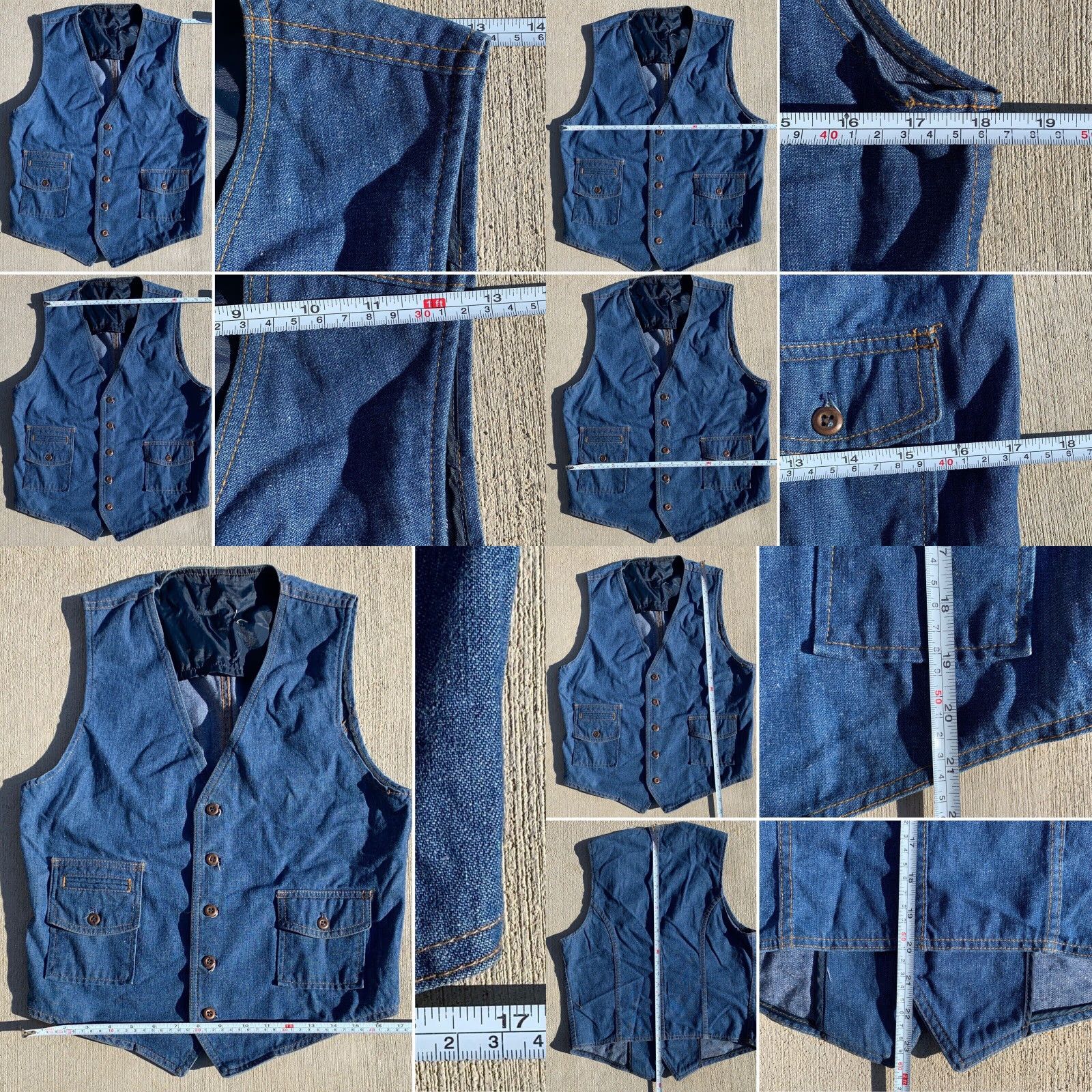 Lee VINTAGE Lee Vest Lee Jeans Denim Lee Set Sanforset 40R Union Made Cowboy Hippy Lee Blue 40R Mens Size US 40 / EU 56 - 8 Thumbnail
