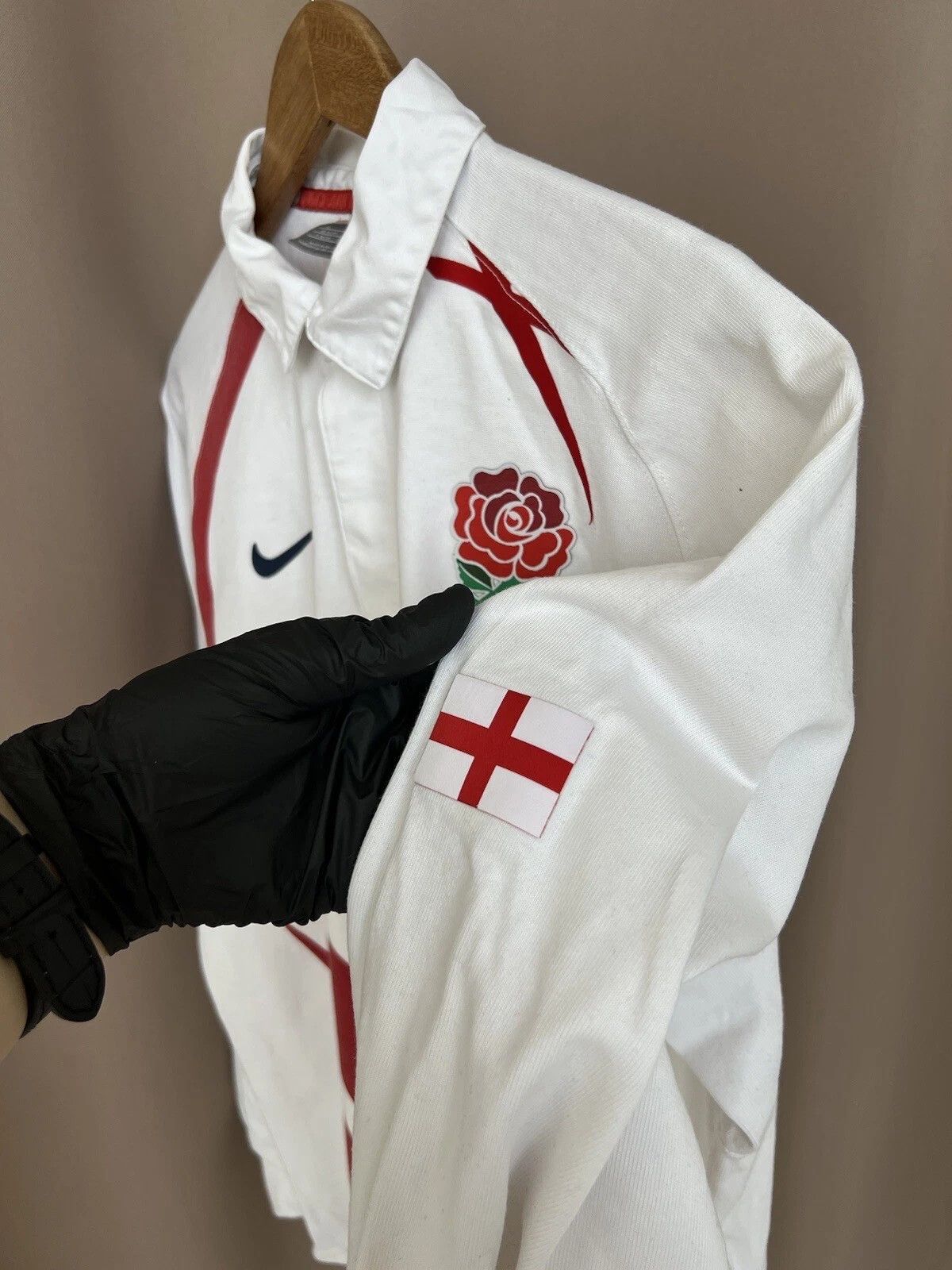 Nike Nike England 2007/2009 Rugby Shirt Mens Size L/XL Vintage Size US XL / EU 56 / 4 - 11 Thumbnail