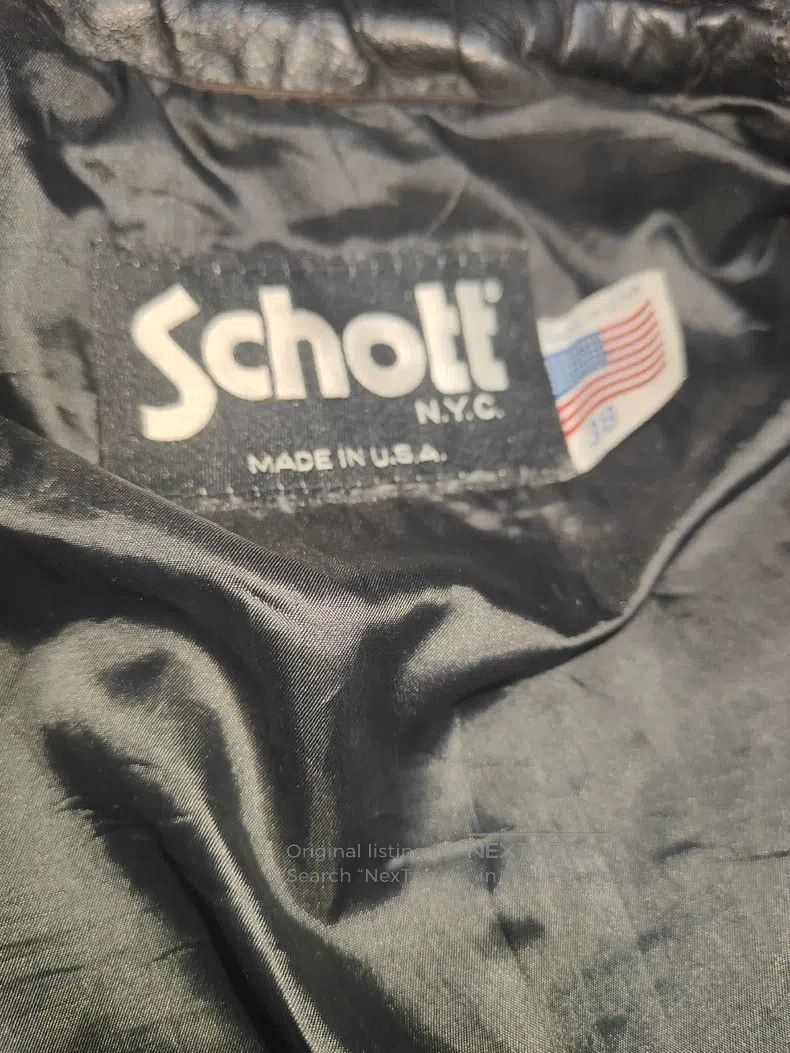 Schott Schott Cowhide collar locomotive leather jacket Size US M / EU 48-50 / 2 - 2 Thumbnail