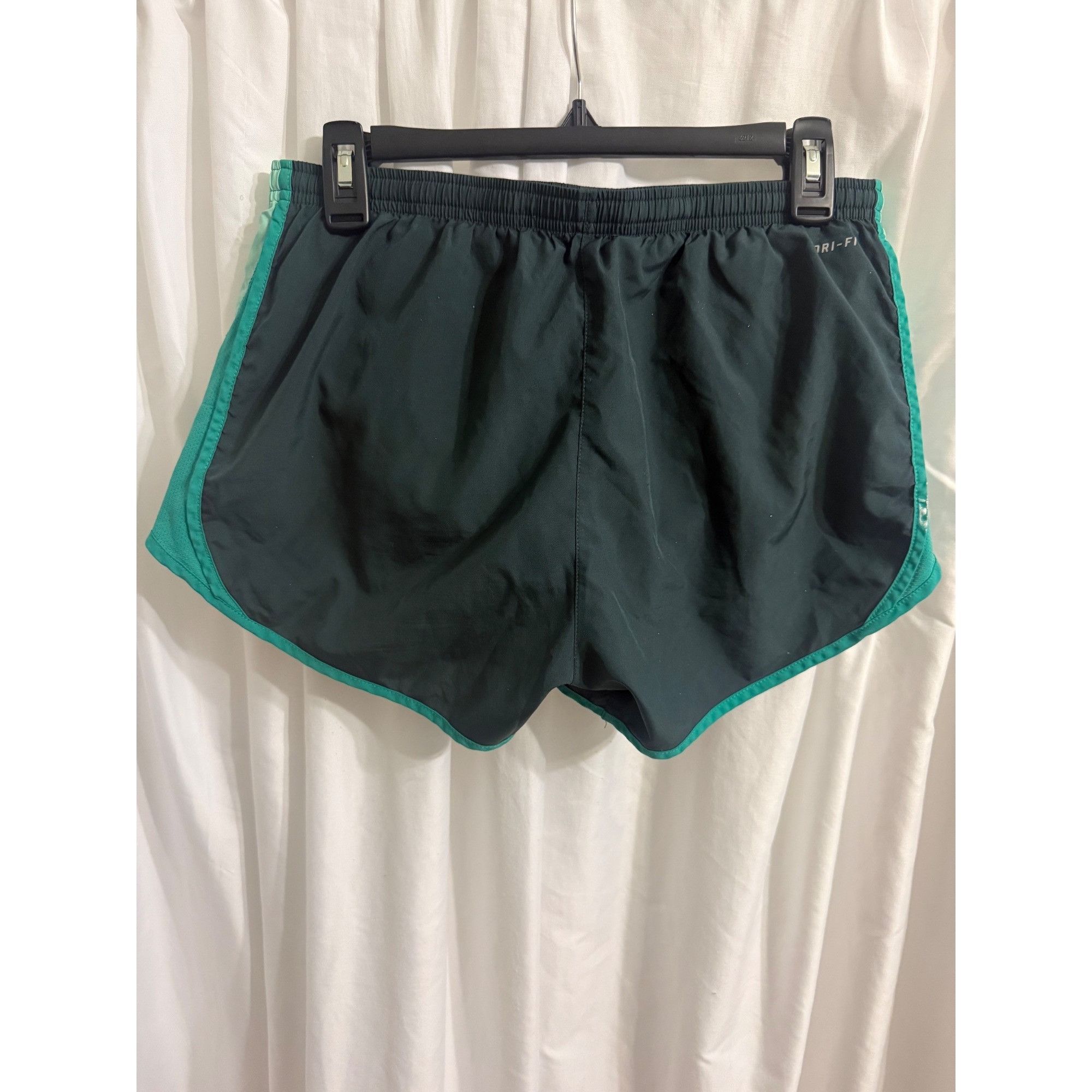Nike Nike Womens Dri-Fit Athletic Running Shorts Green & Teal Siz Size 28" / US 6 / IT 42 - 4 Thumbnail