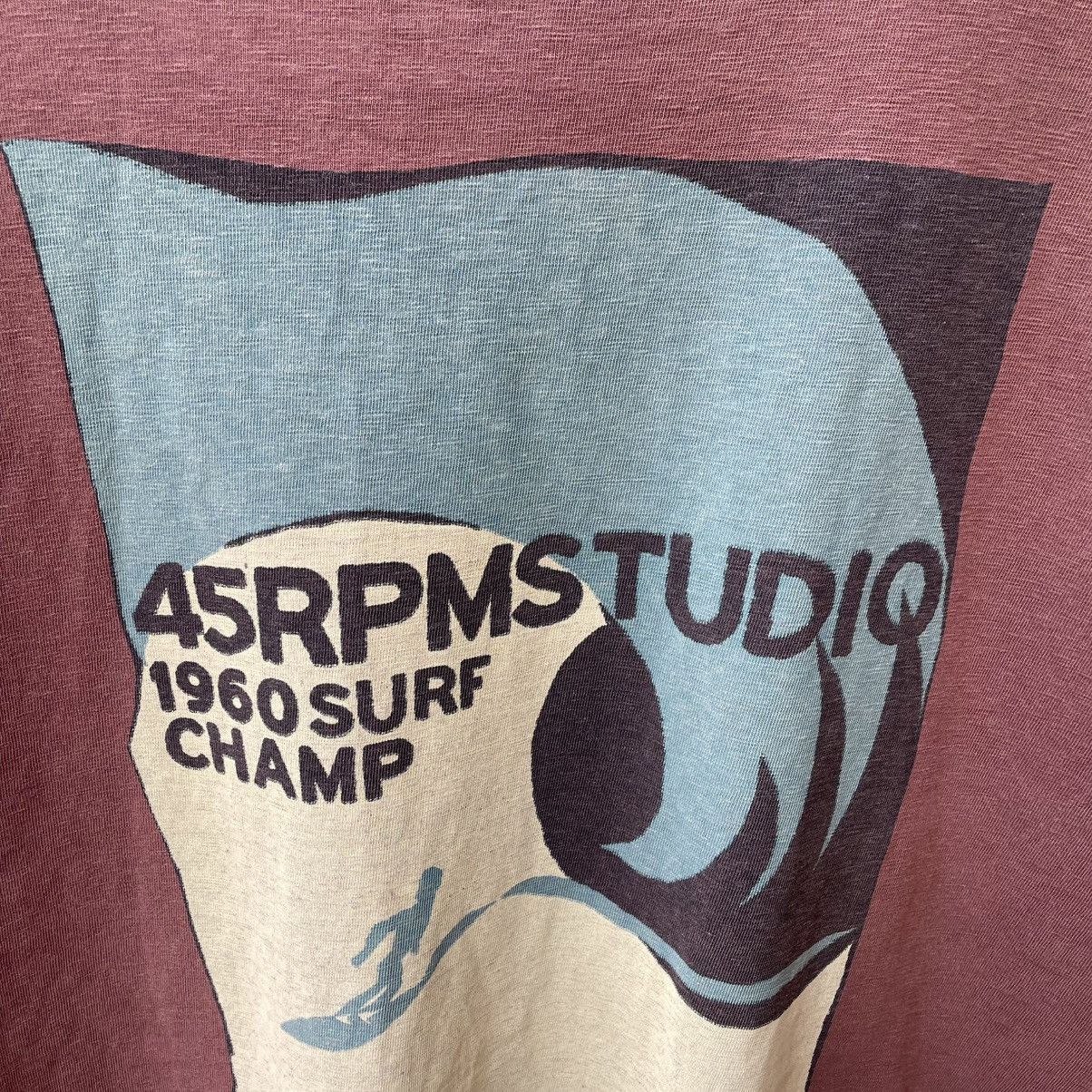 45rpm × Japanese Brand × Vintage 🔥🇯🇵Vintage 45rpm Big Logo Sun Faded Distress Designer Tee Size US L / EU 52-54 / 3 - 4 Thumbnail