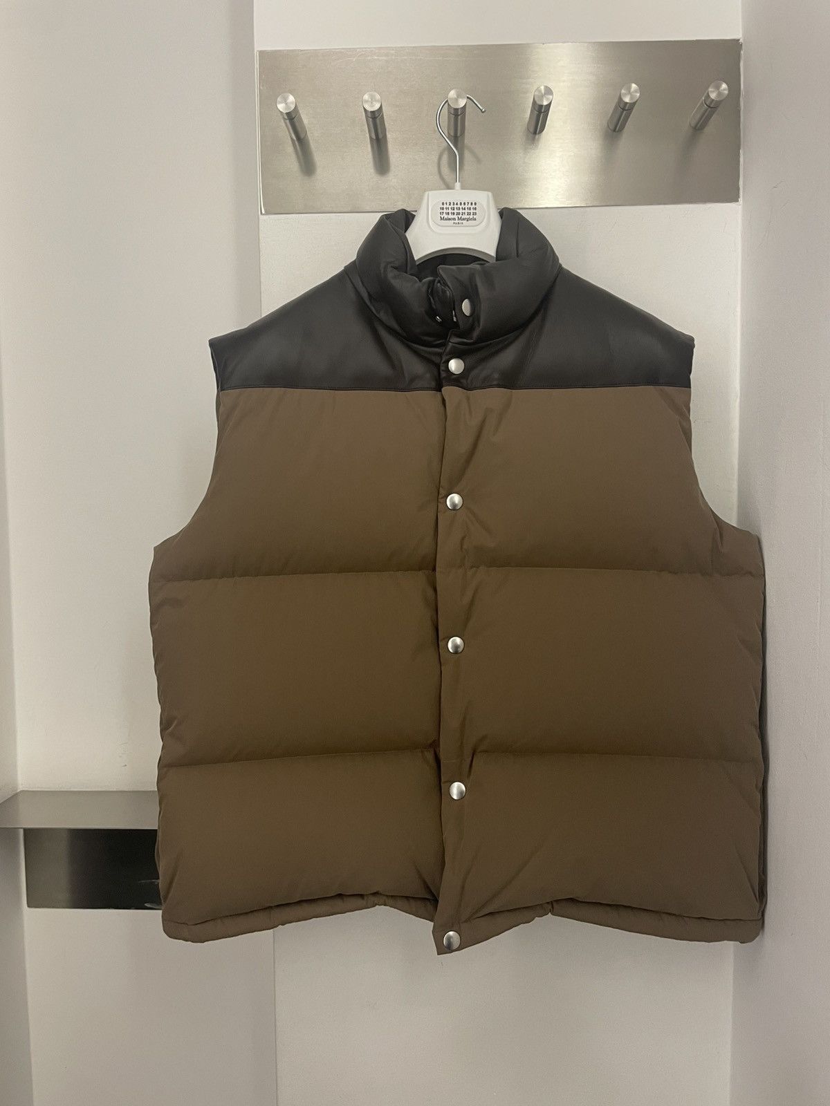 Bottega Veneta FROSTED POPLIN AND LEATHER GILET Size US M / EU 48-50 / 2 - 1 Thumbnail