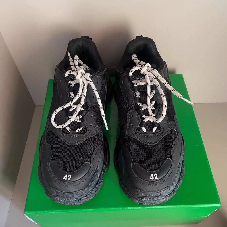 Balenciaga Balenciaga Triple S Retro Sneakers in Black-2506 Size US 9 / EU 42 - 2 Thumbnail