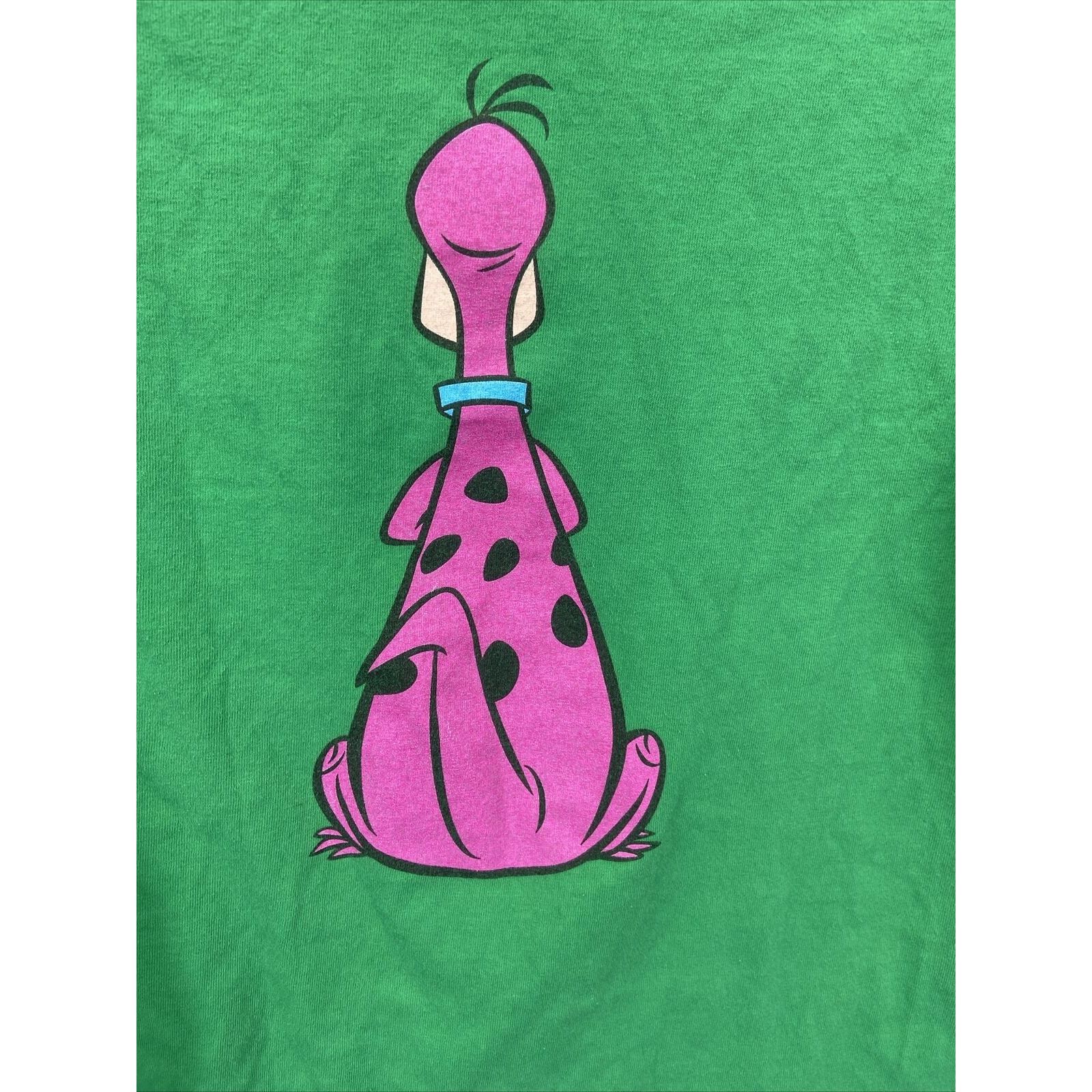 The Unbranded Brand The Flinstones Dino Y2K Green Print T-Shirt Size Medium Size US M / EU 48-50 / 2 - 5 Thumbnail