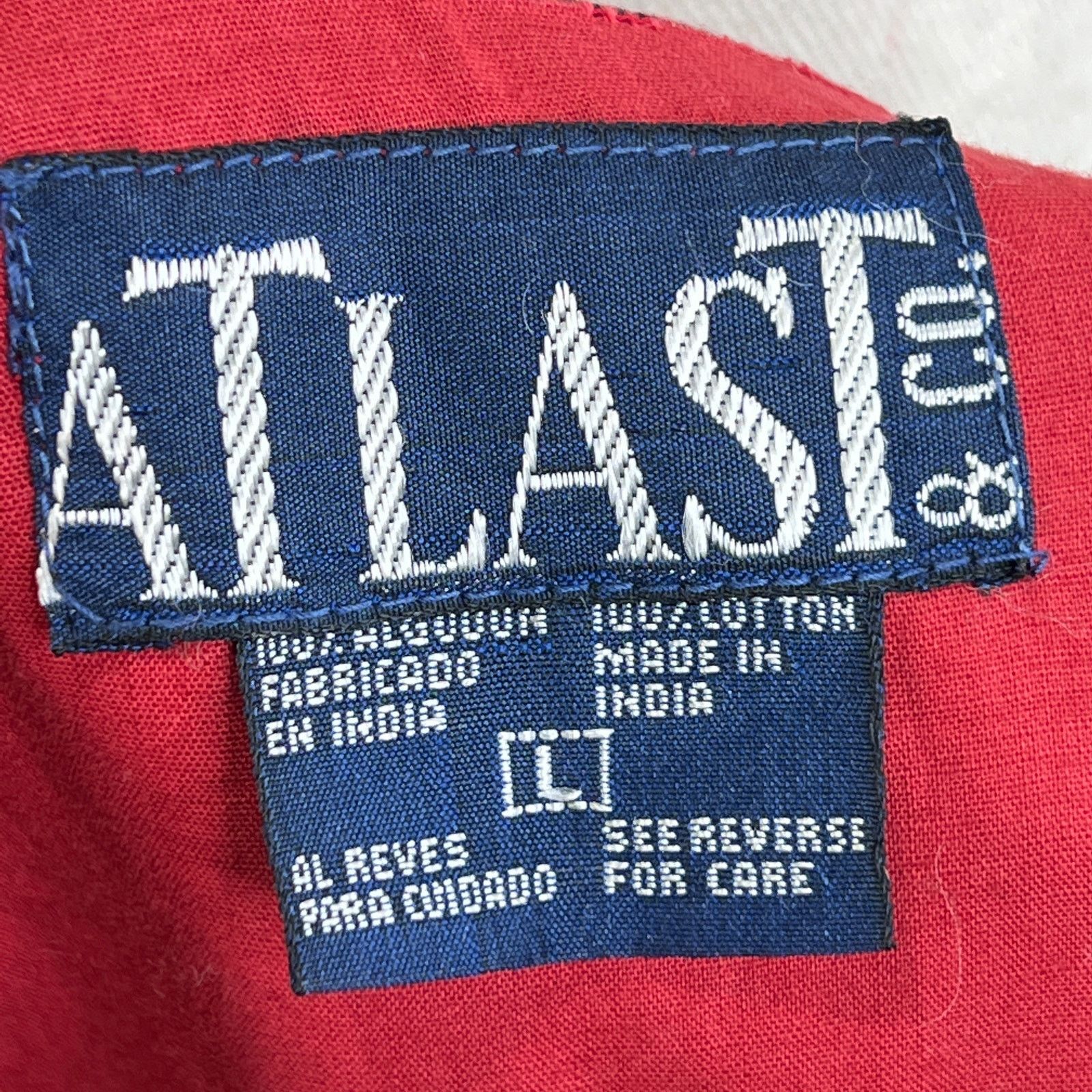 Vintage Vintage Atlast & Co. Plaid Rodeo Cowboy Print Vest Red Size L / US 10 / IT 46 - 3 Thumbnail