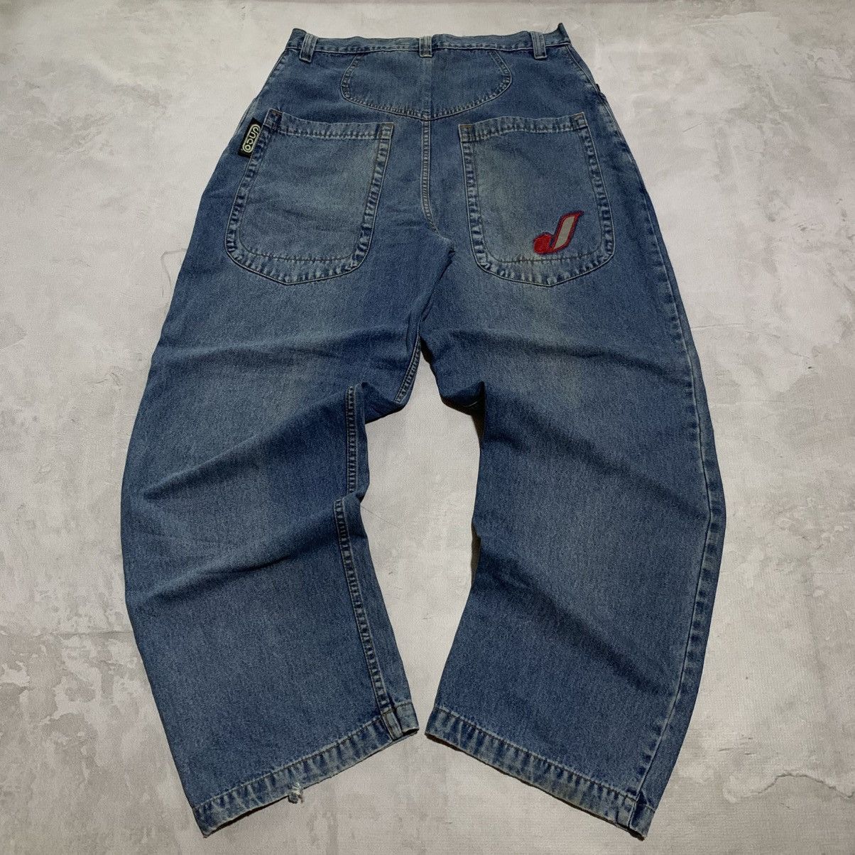 JNCO Y2K JNCO handy Man Big Pocket Reflective Baggy Denim Pants Size US 36 / EU 52 - 3 Thumbnail