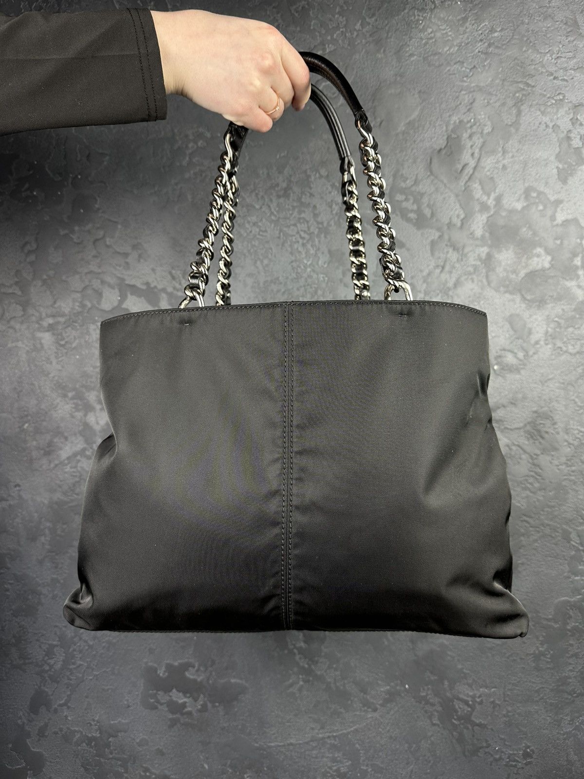 Prada Vintage 90s PRADA Tessuto Nylon Shoulder Bag Rare Size ONE SIZE - 4 Thumbnail