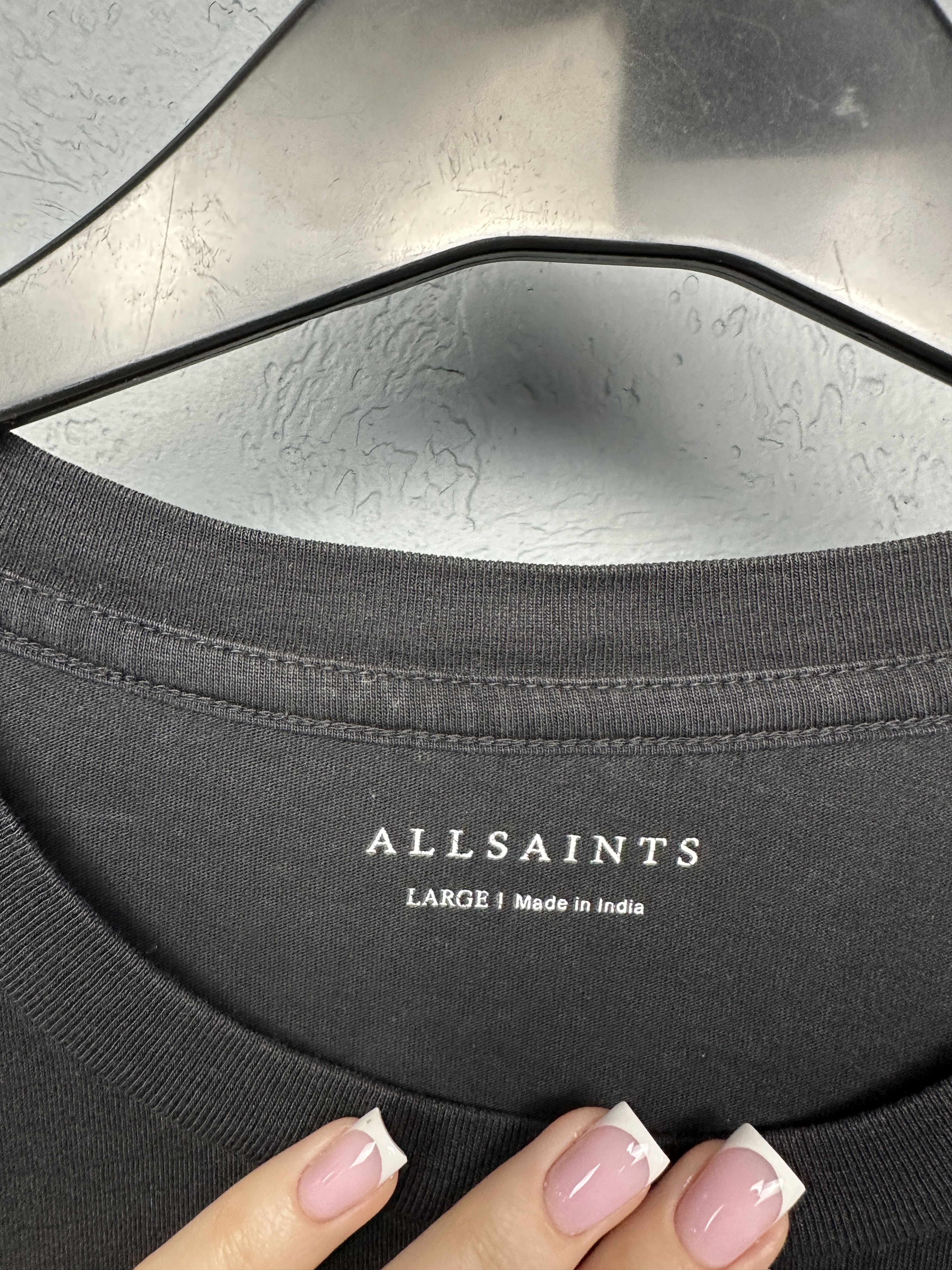Allsaints Allsaints Mens State Center Logo SS T-Shirt Size US L / EU 52-54 / 3 - 4 Thumbnail