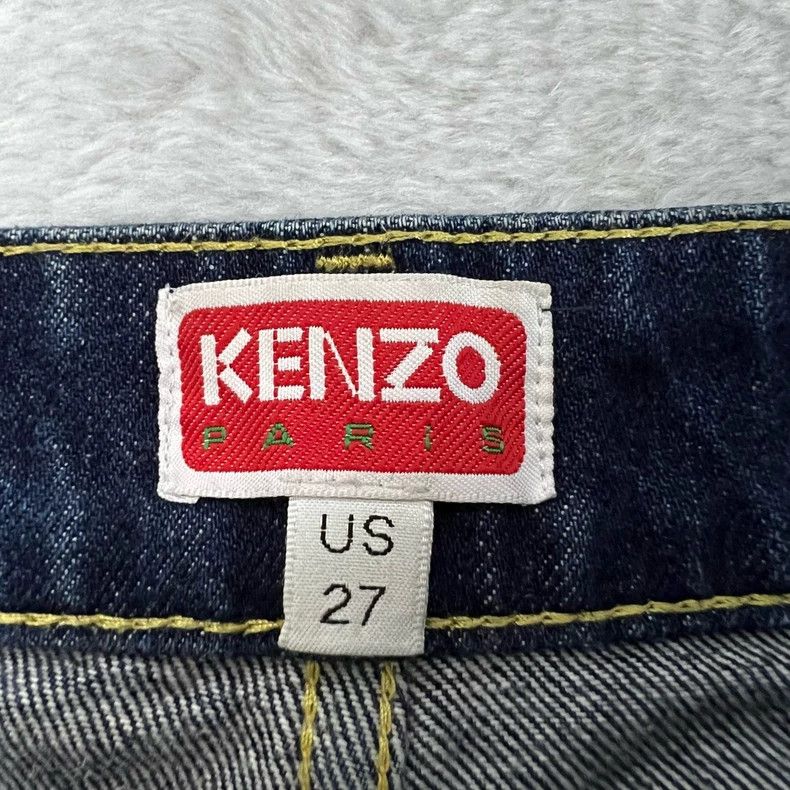 Kenzo KENZO Blue denim wide-leg pants Size 27" / US 4 / IT 40 - 3 Thumbnail