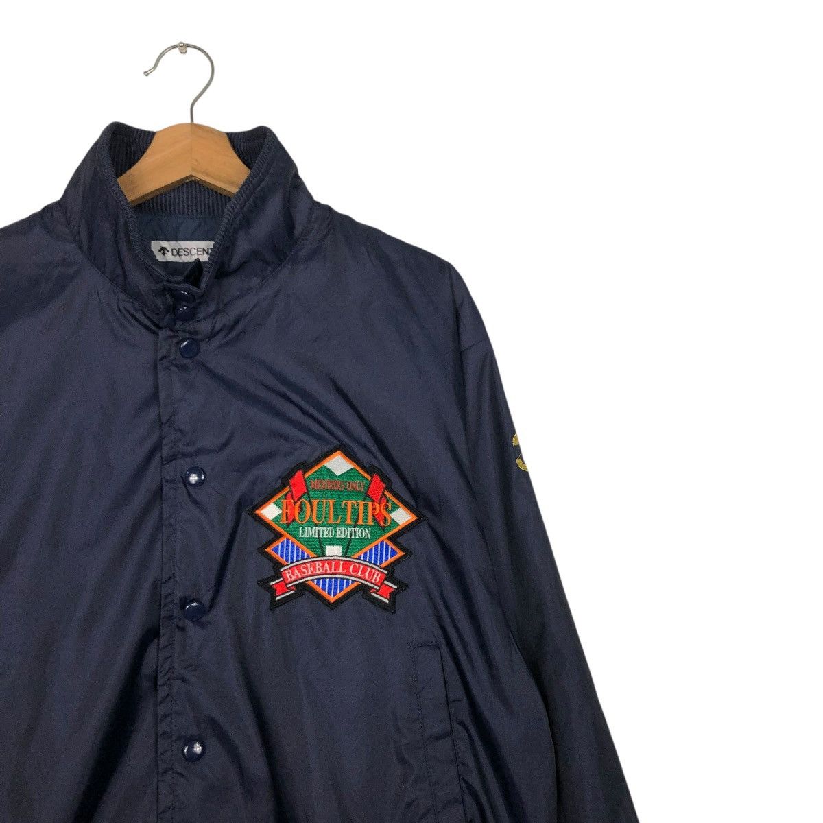 Japanese Brand 🔥VINTAGE BOMBER JACKET DESCENTE FOUL TIPS BASEBALL CLUB Size US L / EU 52-54 / 3 - 8 Thumbnail