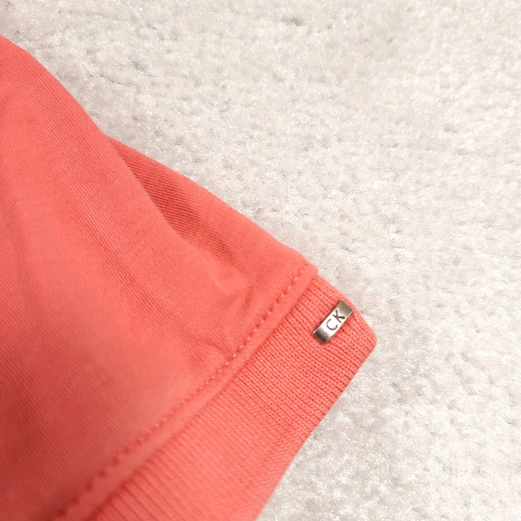 Calvin Klein Calvin Klein Polo Shirt Mens XL Salmon Pink Soft Cotton Short Sleeve Size US XL / EU 56 / 4 - 5 Thumbnail