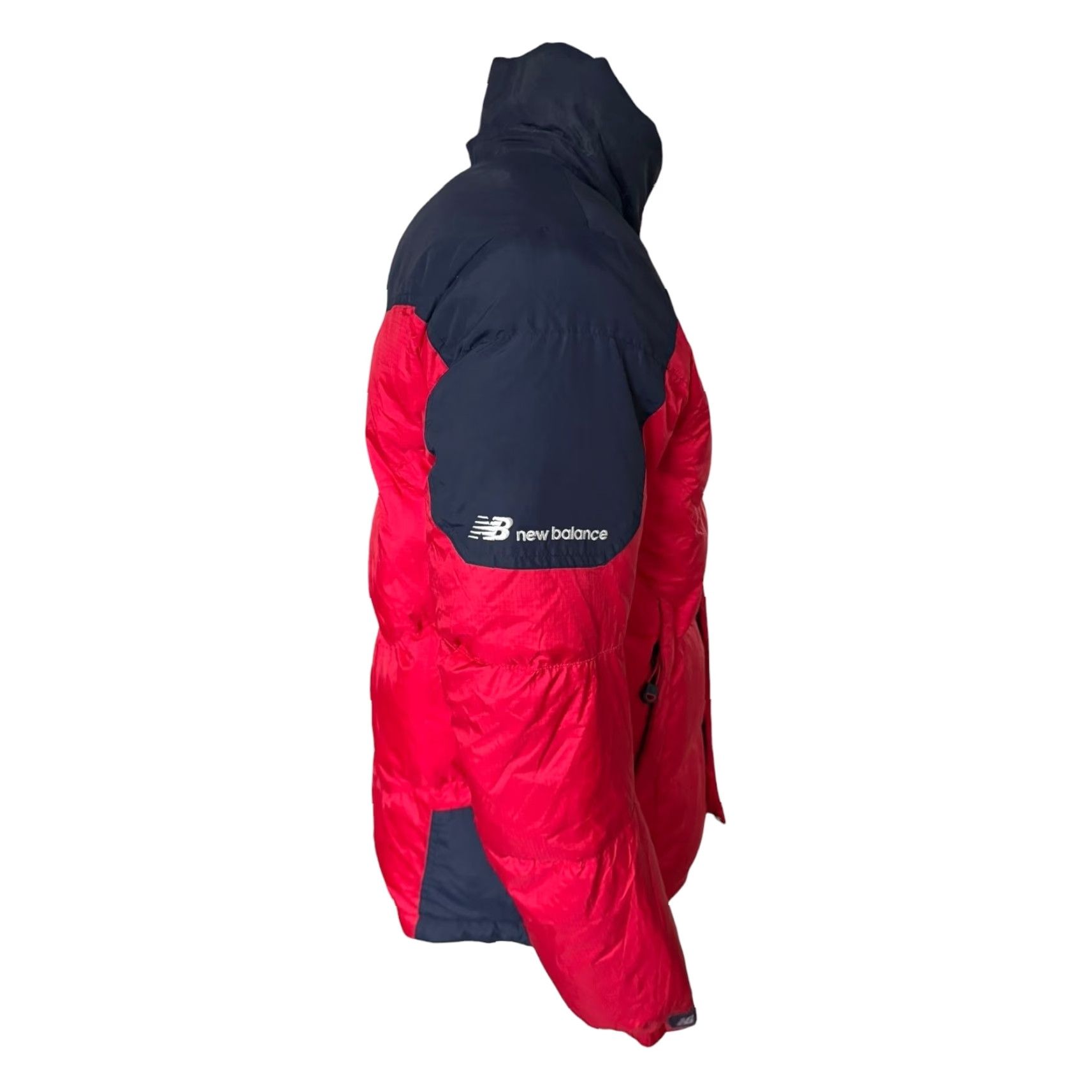 New Balance New Balance Down Jacket Men’s M Red Navy Puffer Coat Breathable Zip Up Front" Size US M / EU 48-50 / 2 - 2 Thumbnail