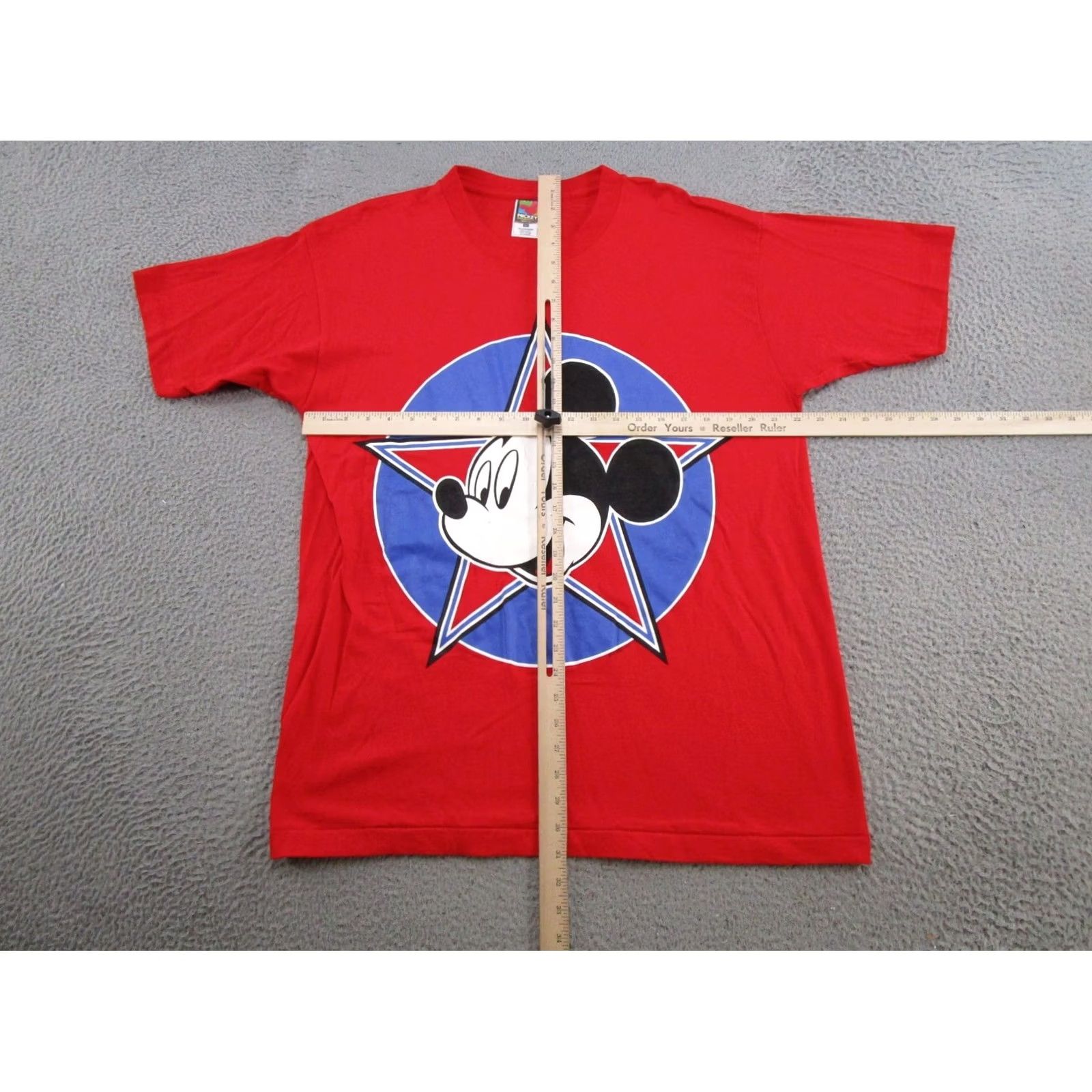 Mickey Unlimited Mickey Unlimited Star Logo Graphic Tee T-Shirt Mens XL Red 90s Retro Logo Mickey Mouse 90s Size US XL / EU 56 / 4 - 5 Thumbnail