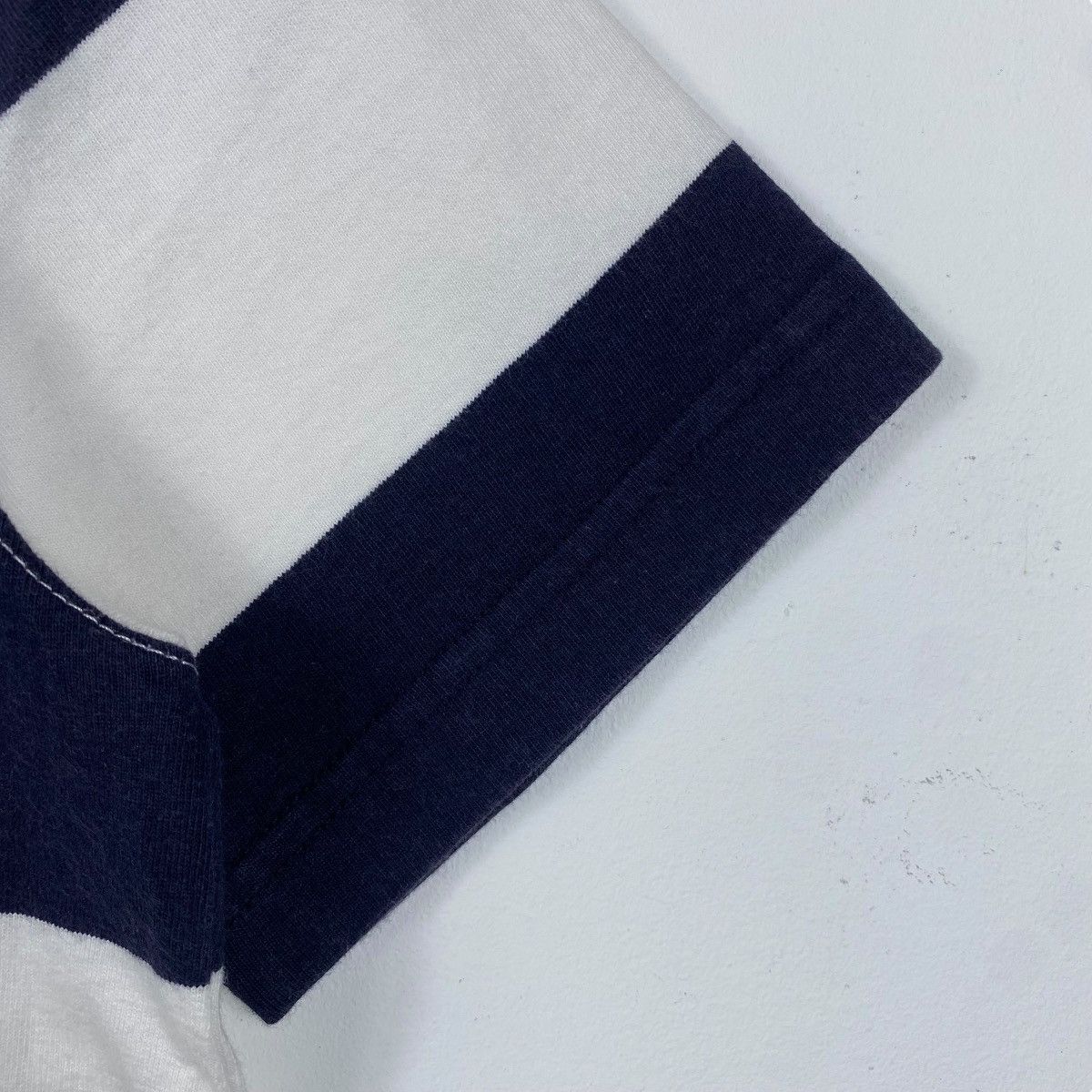 BASE CONTROL Japanese Brand BASE CONTROL Women Striped Pocket Tee Shirt Size S / US 4 / IT 40 - 4 Thumbnail
