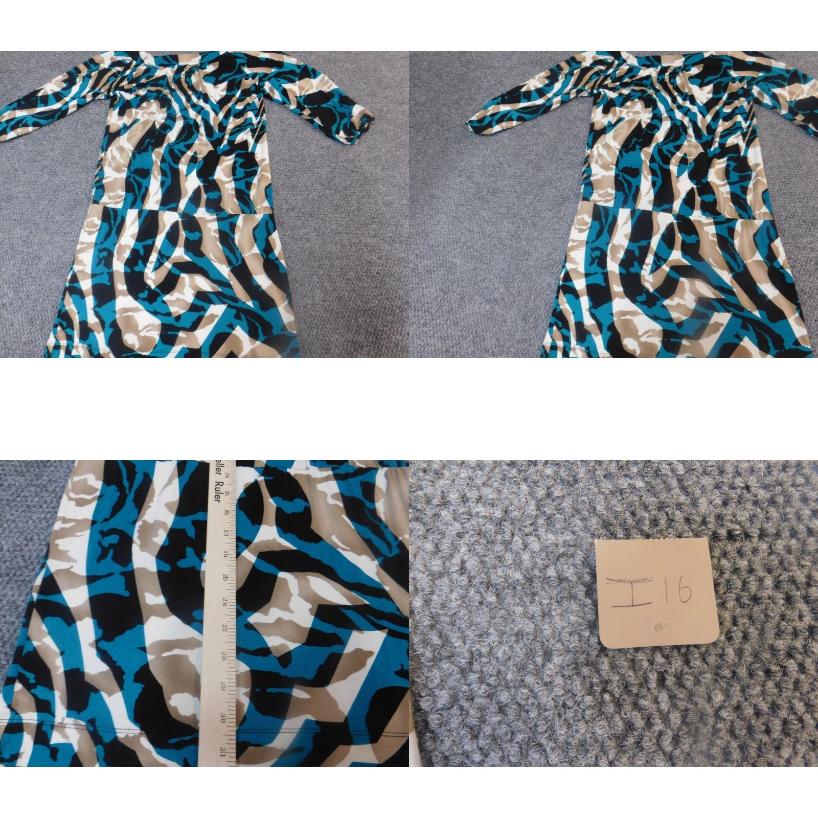 Vintage Vertigo Womens dress Medium long A-line Dress Family? Size M / US 6-8 / IT 42-44 - 8 Thumbnail