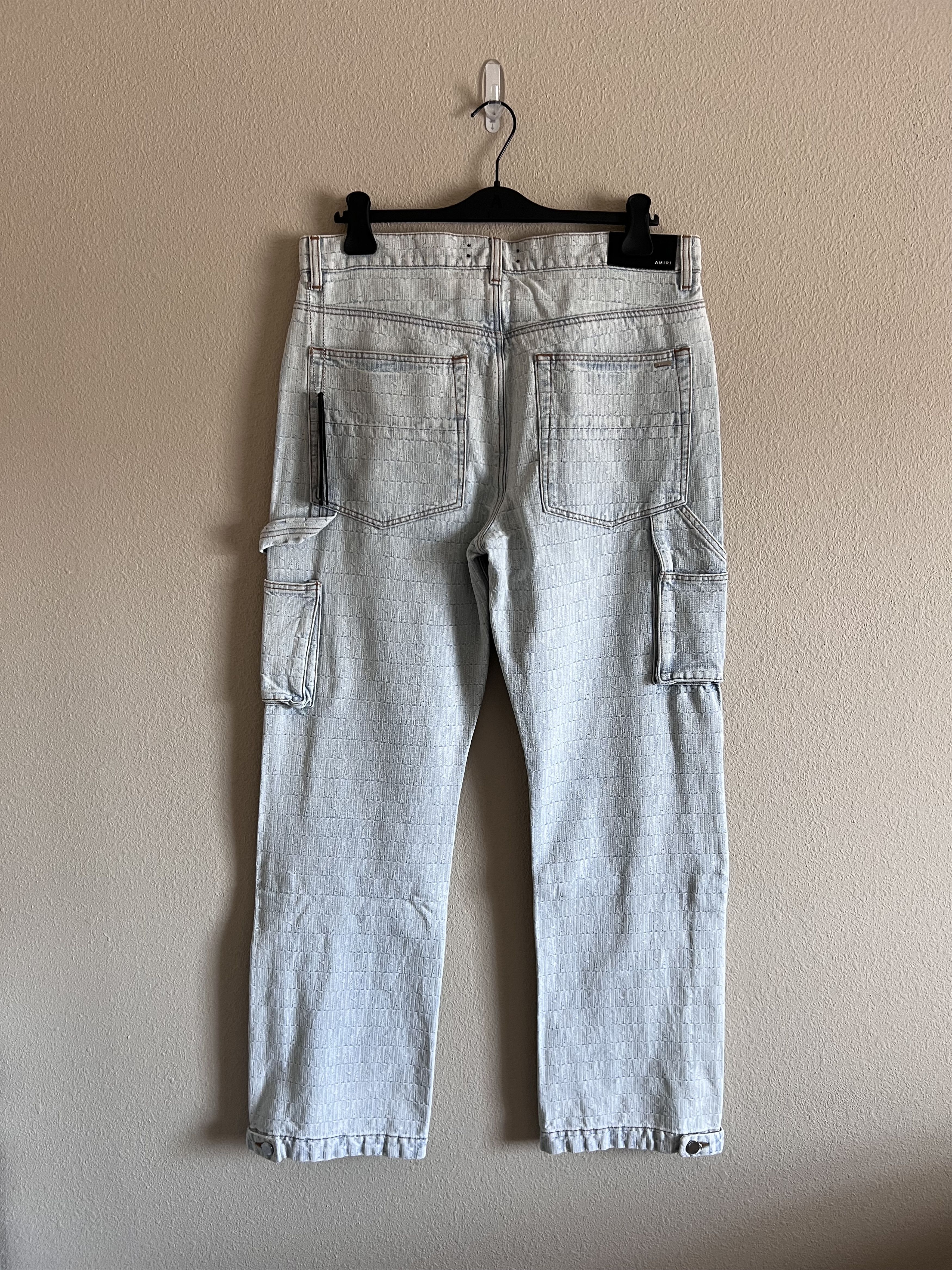 Amiri Amiri Denim Jacquard Carpenter Double Knee Pants Size US 34 / EU 50 - 9 Thumbnail