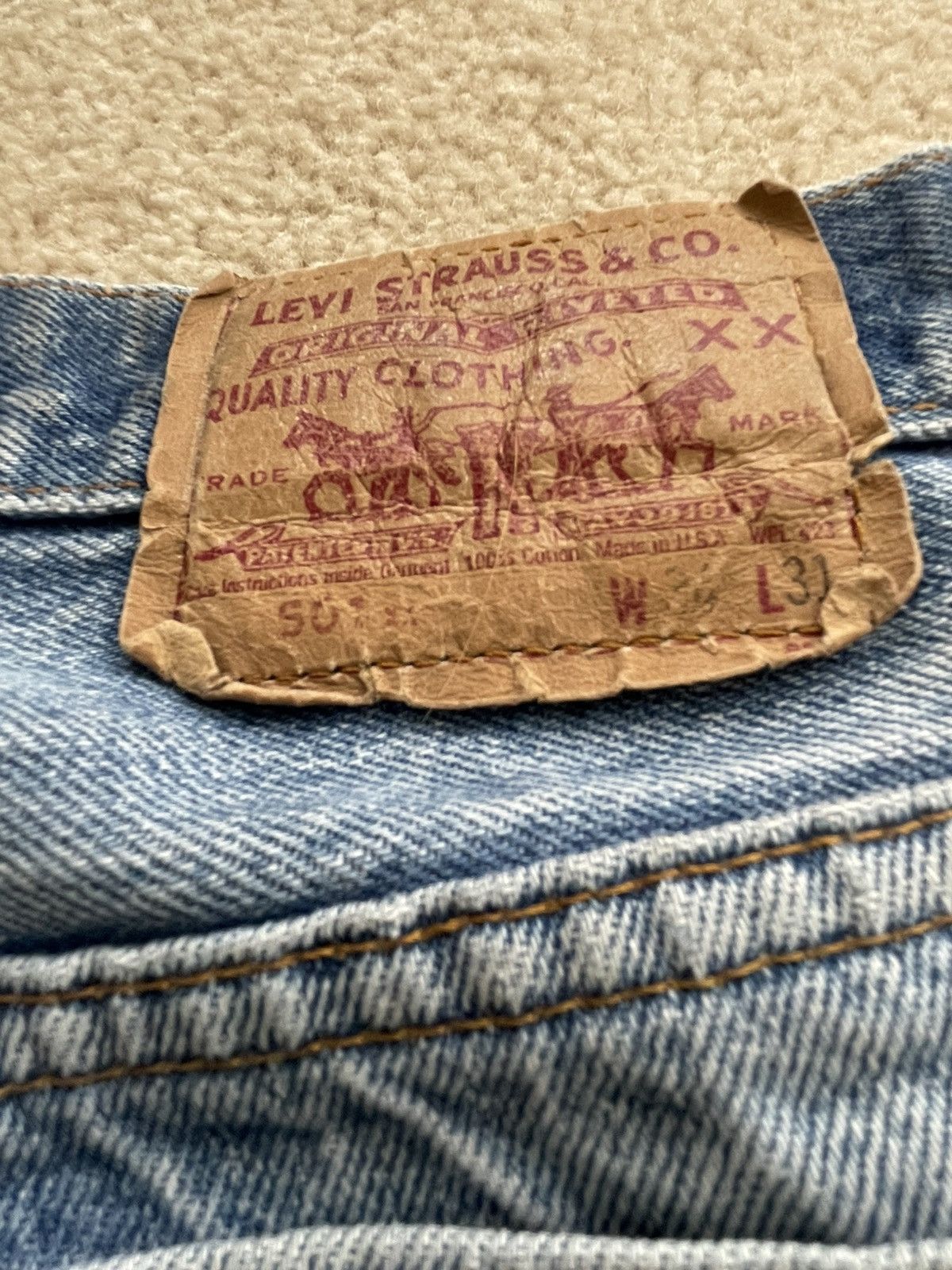 Levi's Vintage 501 Size US 30 / EU 46 - 2 Thumbnail