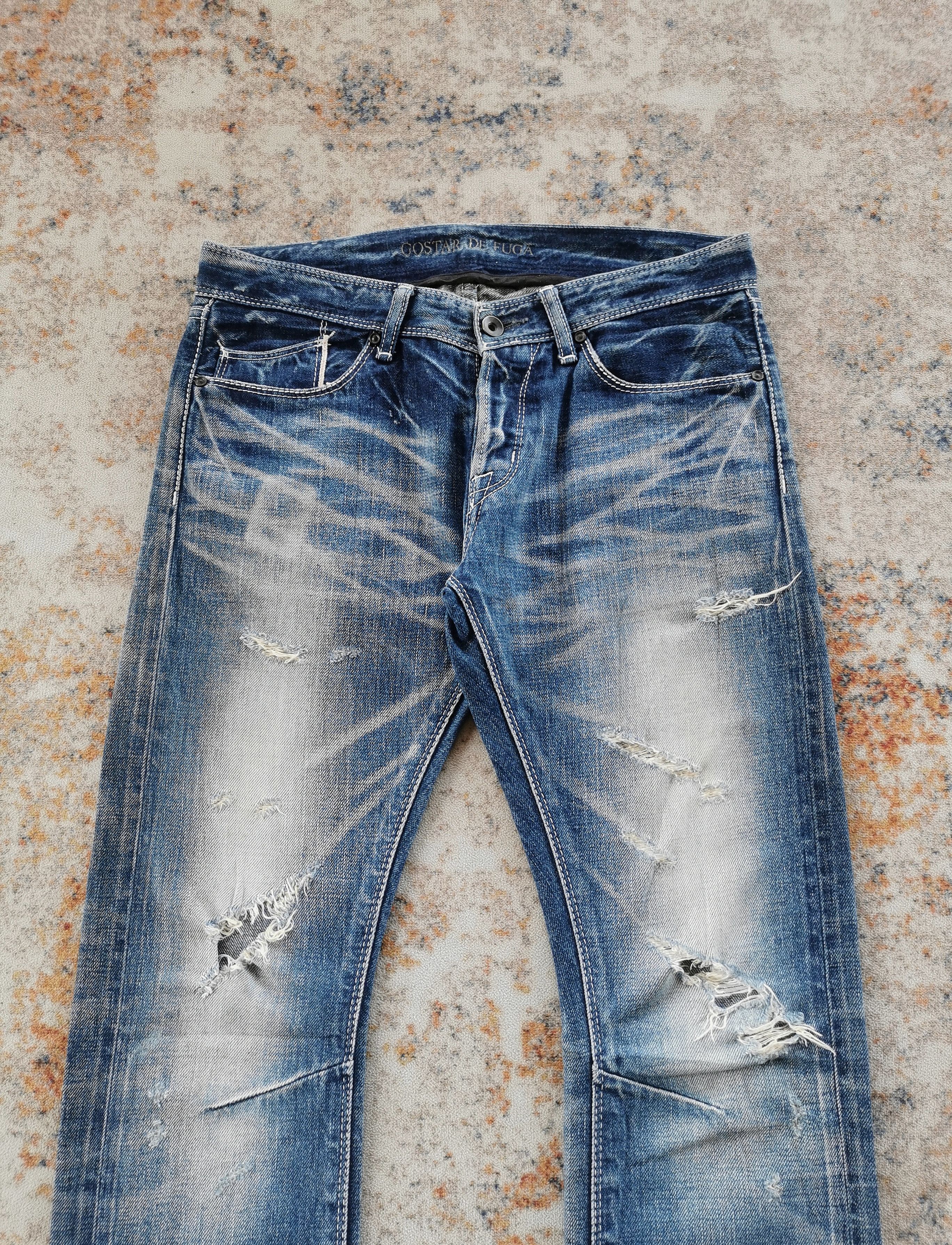 GOSTAR DE FUGA GOSTAR DE FUGA Selvedge Distressed Denim Jeans Size 30 Size US 30 / EU 46 - 6 Thumbnail