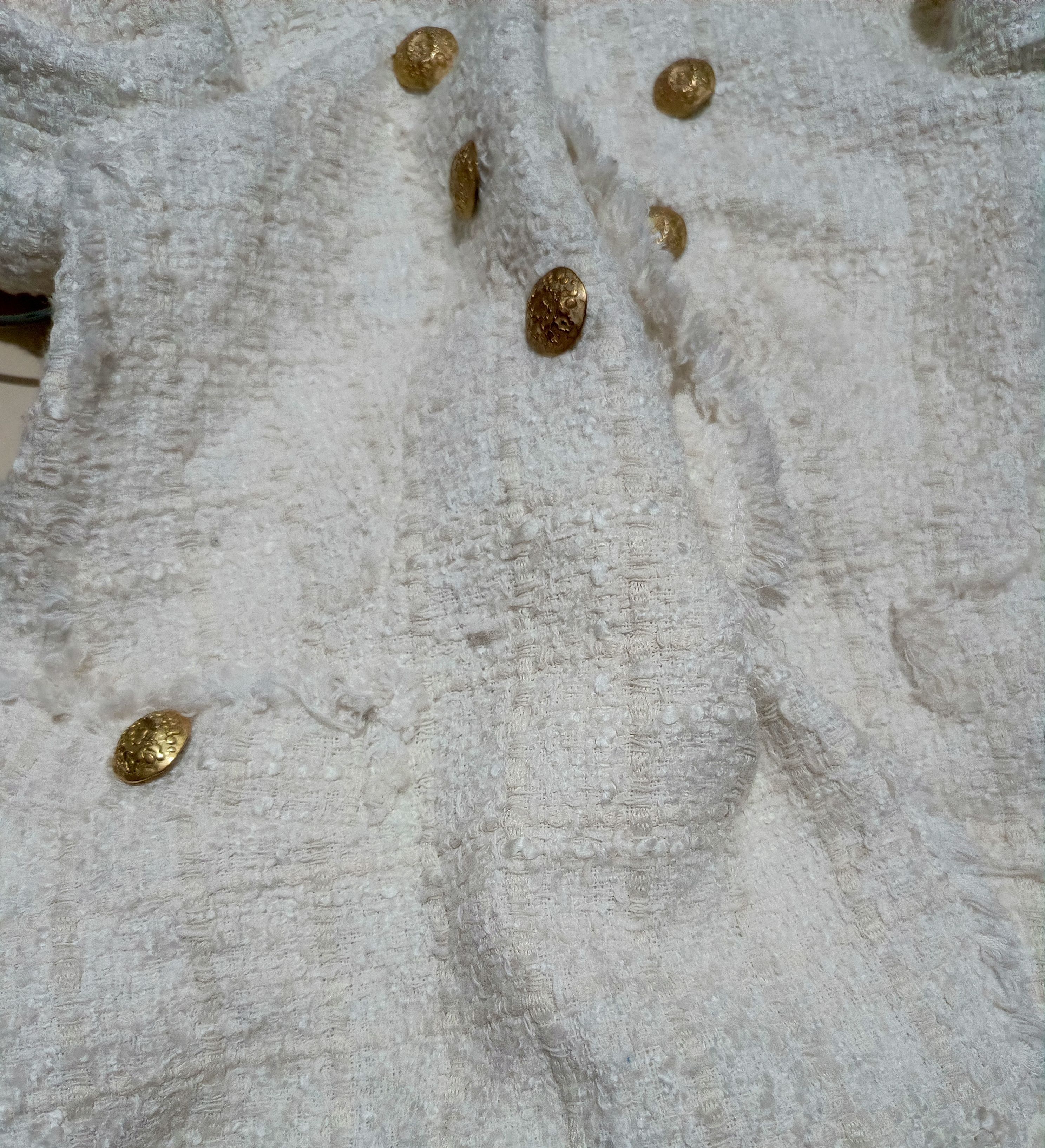 Hedi Slimane Zara Knit Double Breasted Metal Buttons Size S / US 4 / IT 40 - 3 Thumbnail