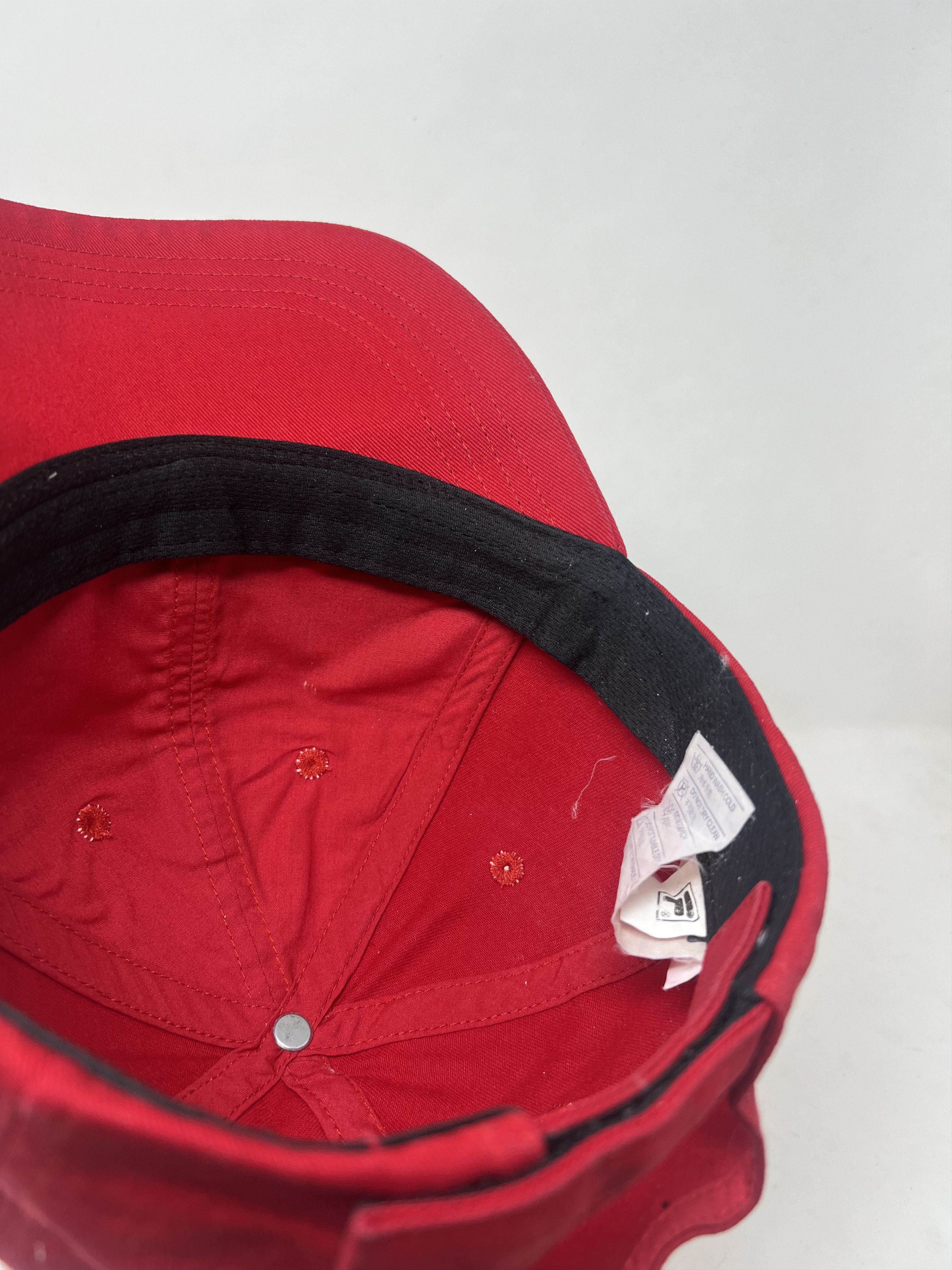 Japanese Brand Fila Embroidery Red Streetwear Hat Size ONE SIZE - 6 Thumbnail