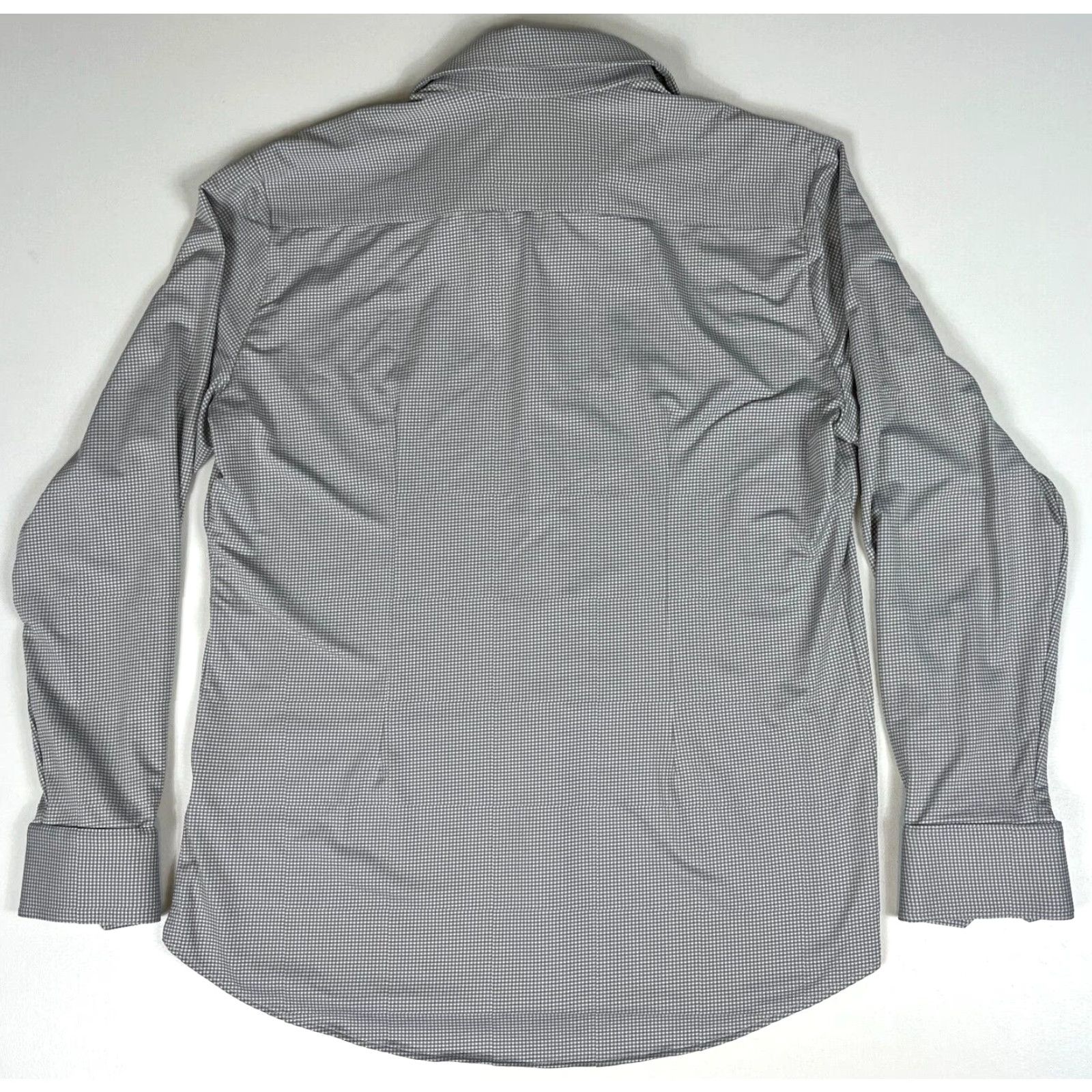 Mizzen+Main Mizzen+Main Shirt Long Sleeve Button-Up Trim Fit Gingham Gray Size L Mens Size US L / EU 52-54 / 3 - 3 Thumbnail