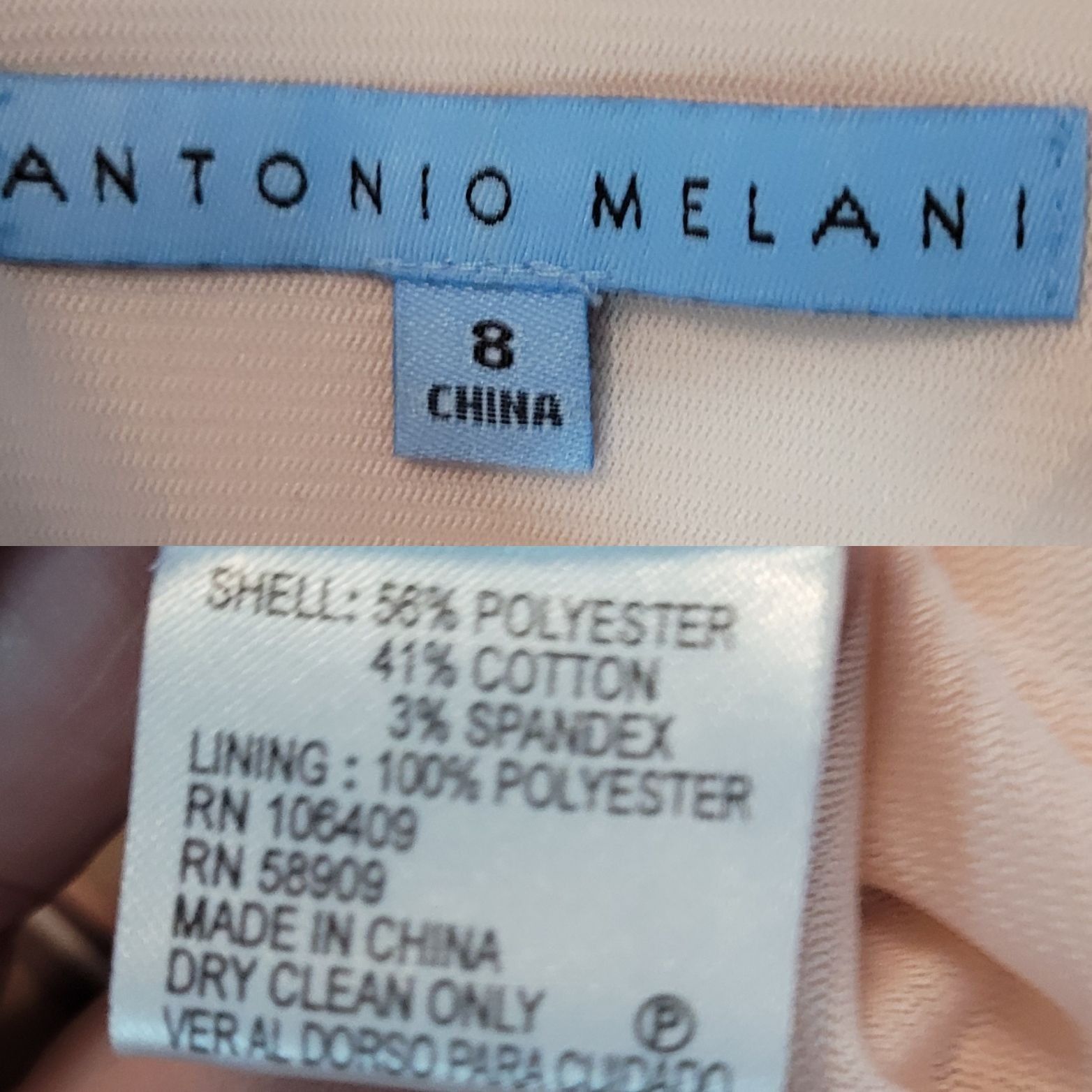 Other Womens Satin Nasopalatine Pastel Striped Sleeveless Sheath D Size M / US 6-8 / IT 42-44 - 3 Thumbnail