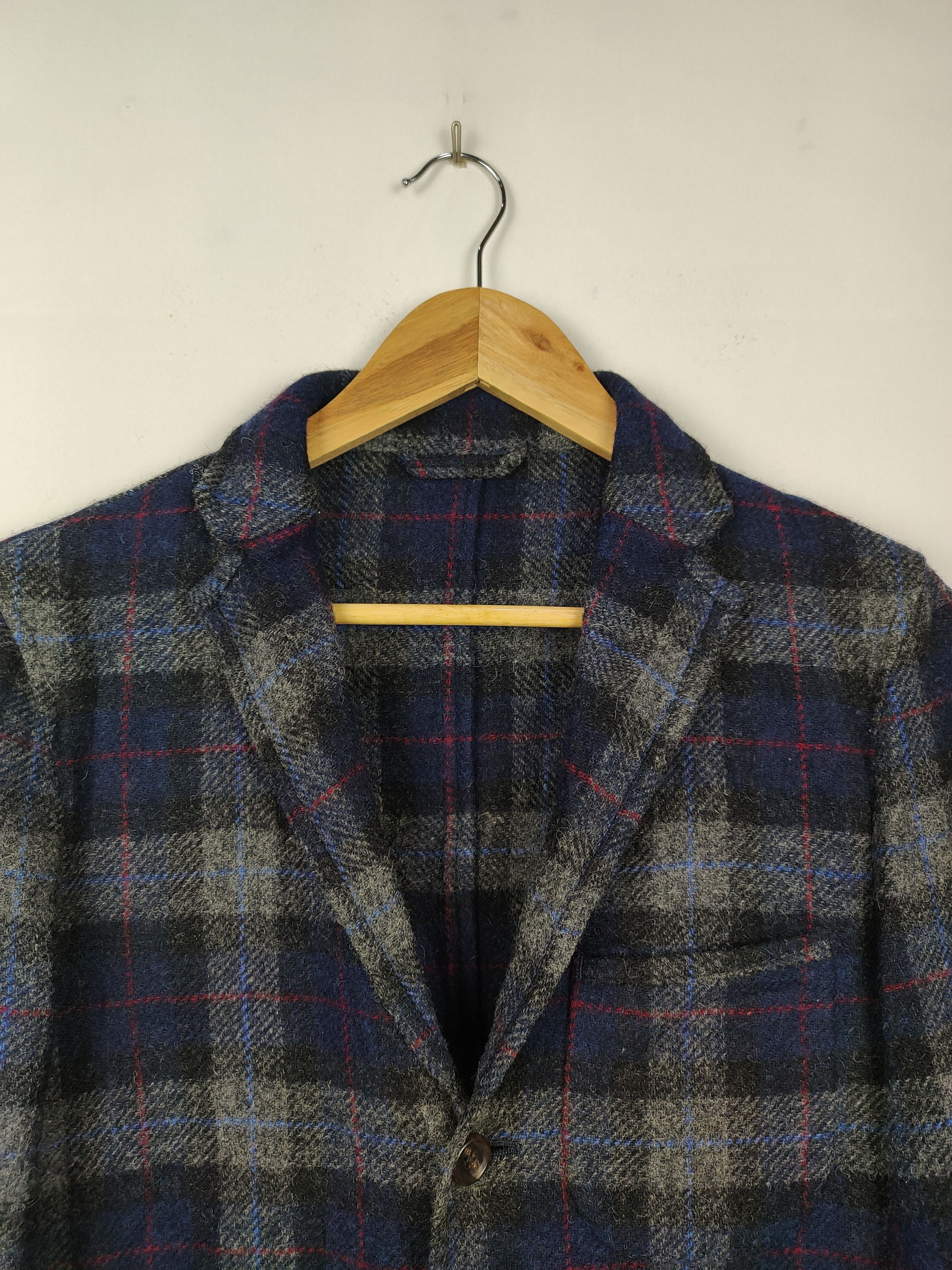 Japanese Brand × Yohji Yamamoto Y's for men checkered Wool Blazer Jacket Size US M / EU 48-50 / 2 - 2 Thumbnail