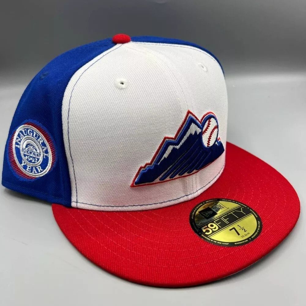New Era Colorado Rockies Hat Men 7 1/2 59Fifty New Era Fitted Cap Size ONE SIZE - 1 Thumbnail