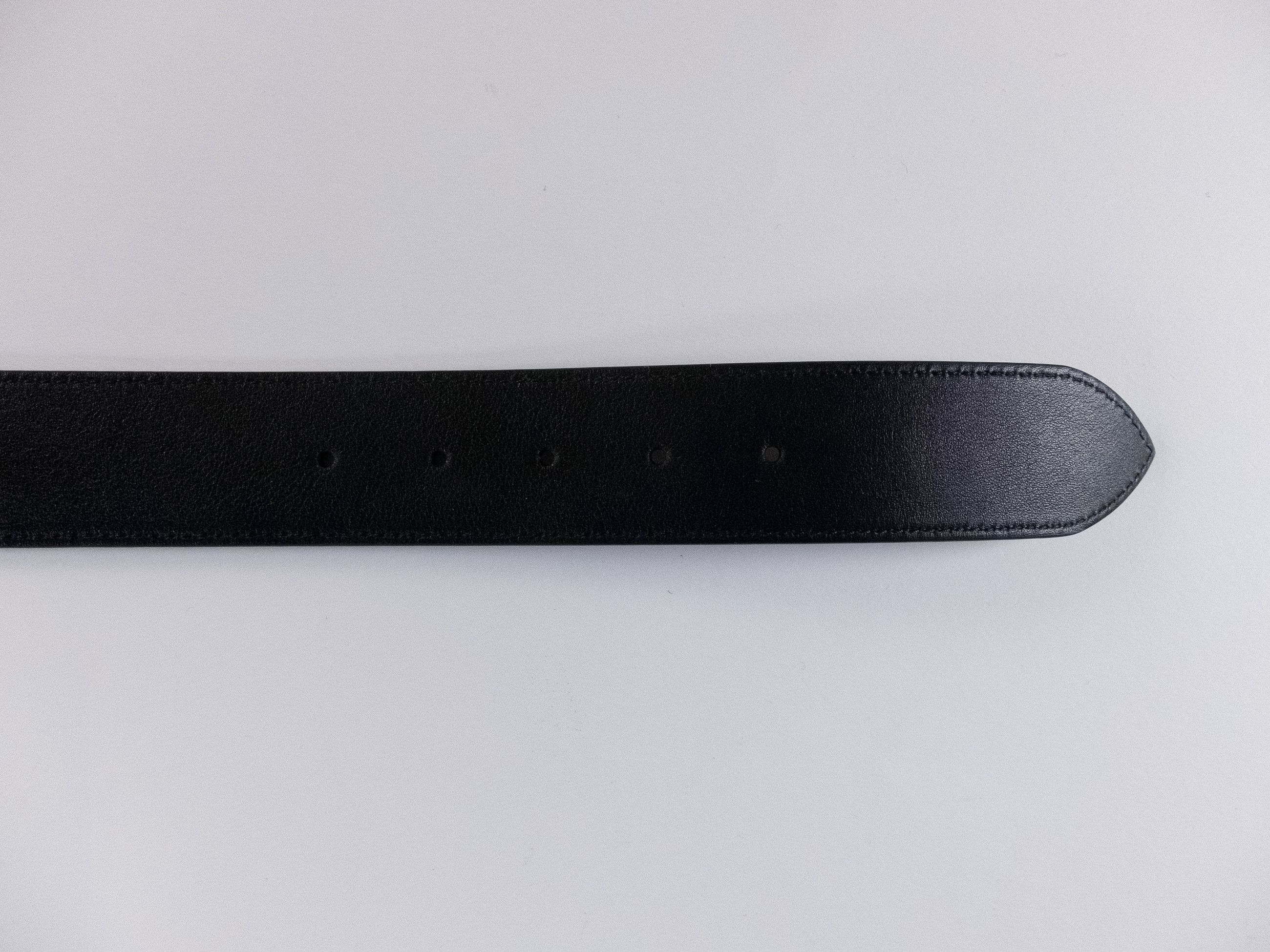 Alexander McQueen ALEXANDER MCQUEEN black 3D skull buckle reversible belt q Size 34 - 7 Thumbnail