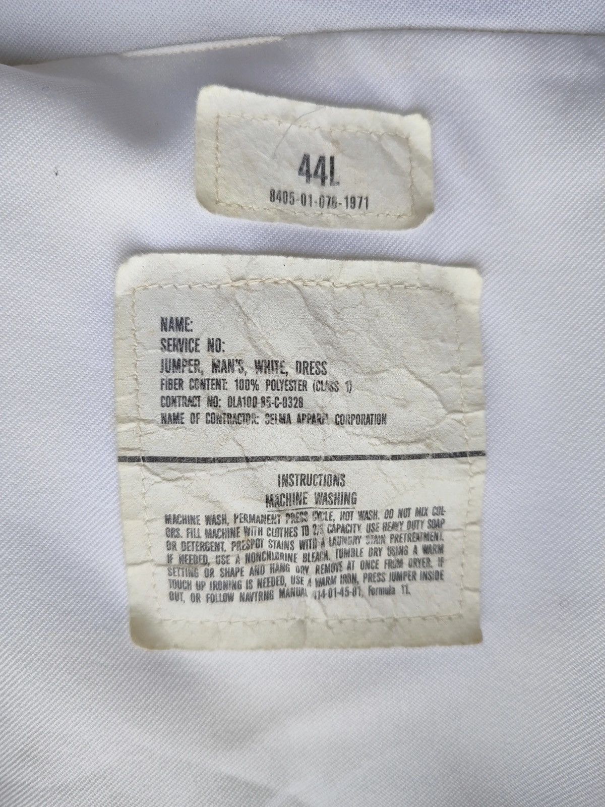 Vintage Vintage U.S. Navy White Sailor Jumper – USAF Captain Patches Size US L / EU 52-54 / 3 - 11 Thumbnail