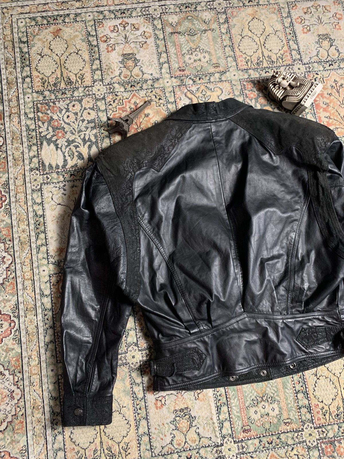 Japanese Brand × Vintage 🔥RARE CROPPED GENUINE LEATHER JACKET WINLIT ISSEY MIYAKE Size US S / EU 44-46 / 1 - 12 Thumbnail
