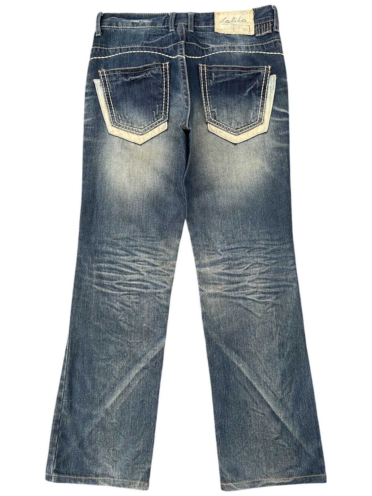 Kapital YOSHITOMO NARA LOLITA Exotic Vintage Rusty Faded Denim Jeans Size US 34 / EU 50 - 1 Thumbnail