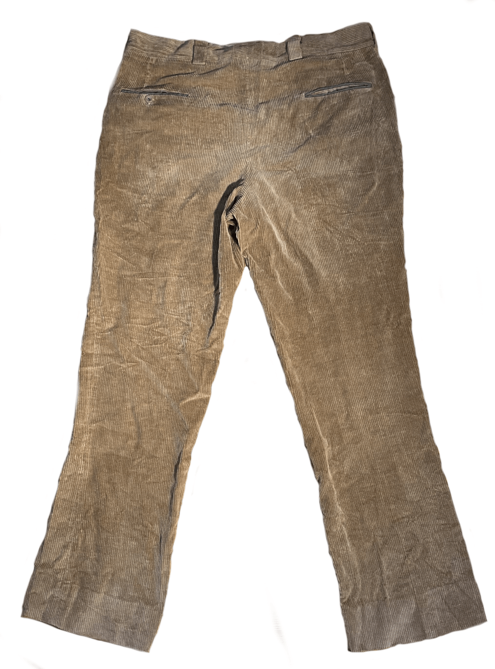 Vintage 38x32 Vintage 70s Flare Corduroy Pants Cotton Brown Bootcut Size US 38 / EU 54 - 2 Thumbnail