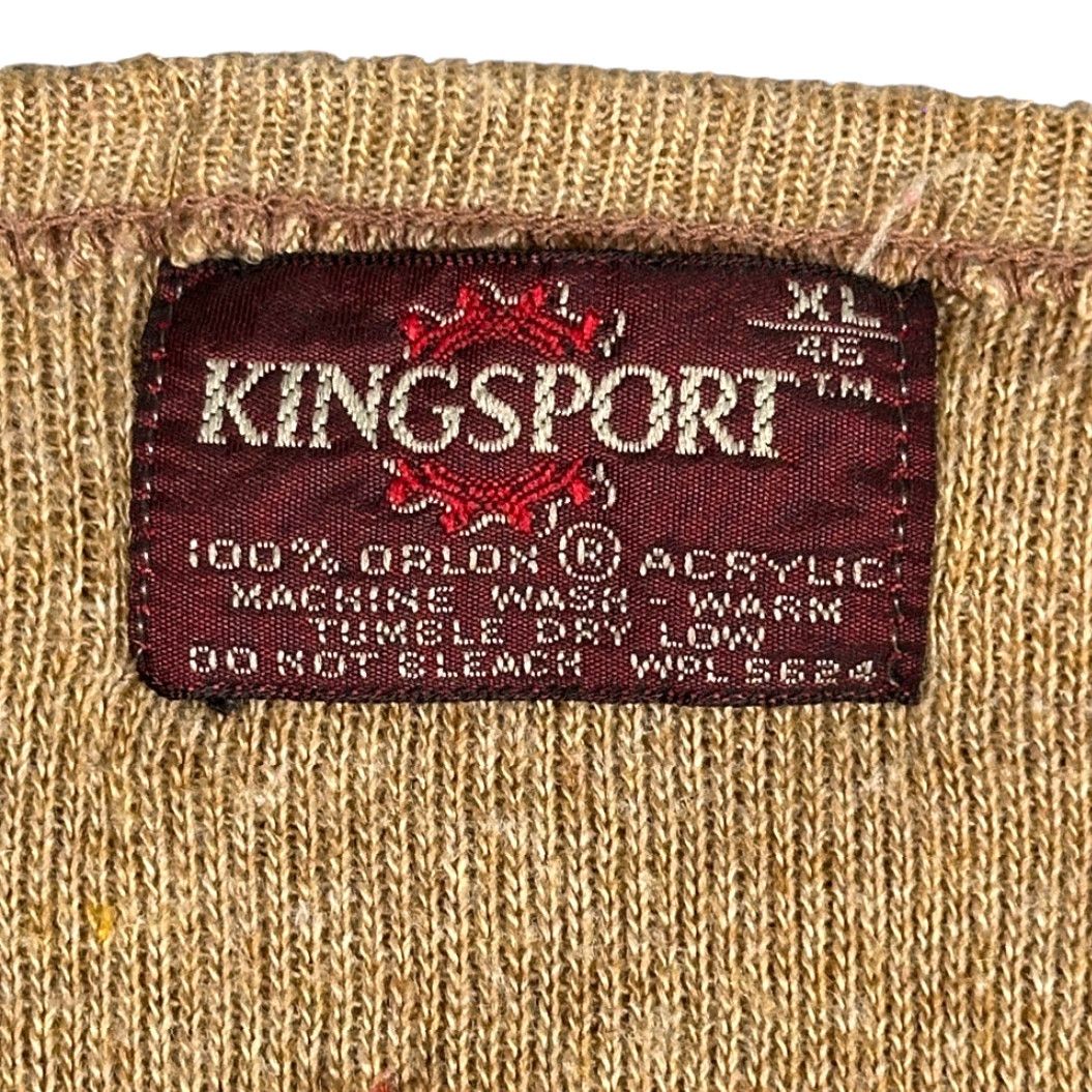 Vintage VINTAGE Kingsport Sweater Vest Shirt Adult Medium Brown Knit USA Made 70s Kingsport Size US M / EU 48-50 / 2 - 4 Thumbnail