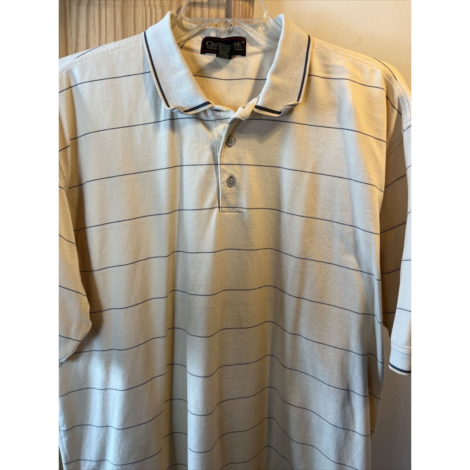 Other Cross Creek Men’s XL Yellow Striped cotton golf polo shirt Size US XL / EU 56 / 4 - 2 Thumbnail