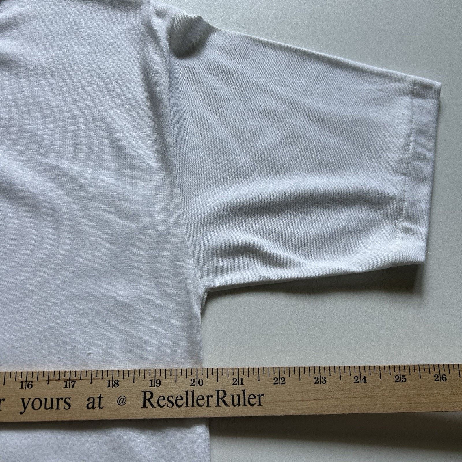 Nike × Vintage Vintage 80s Nike T Shirt Large White Blank Single Stitch Size US L / EU 52-54 / 3 - 4 Thumbnail