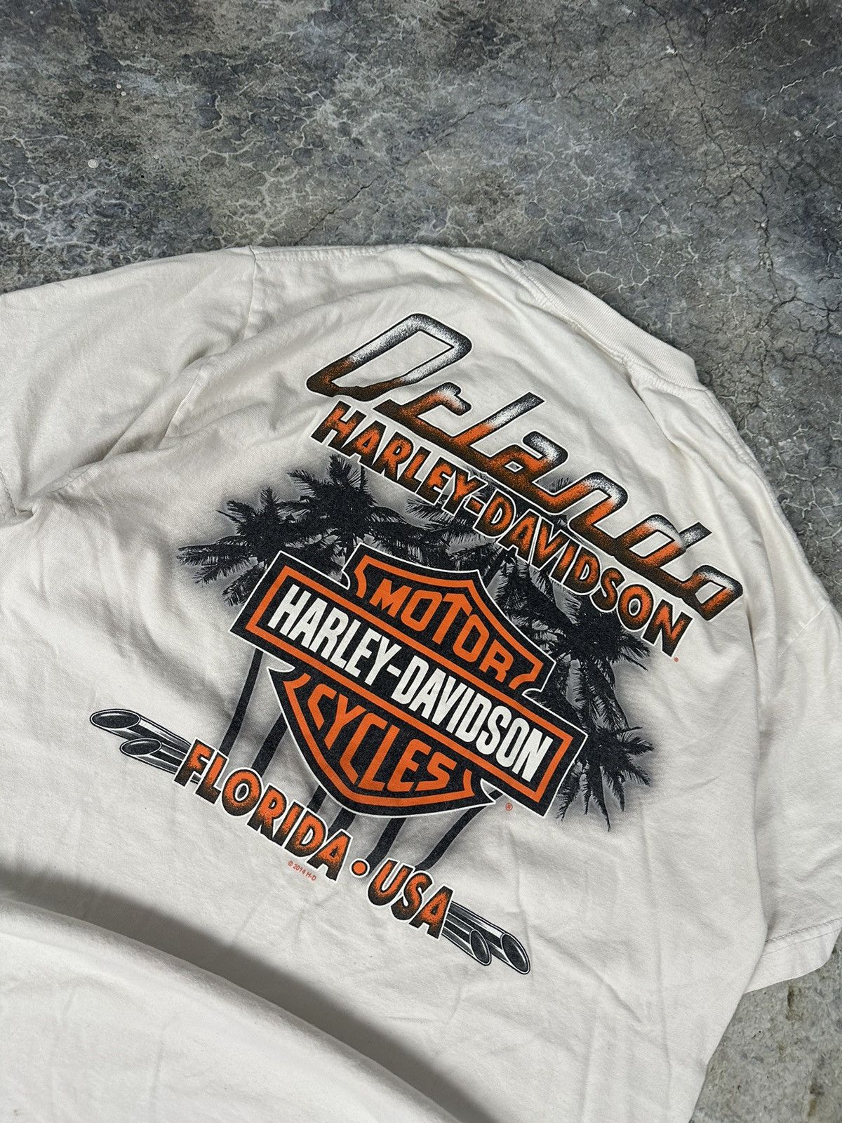 Harley Davidson × Vintage Vintage Thrashed Harley Davidson Tee Size US L / EU 52-54 / 3 - 6 Thumbnail