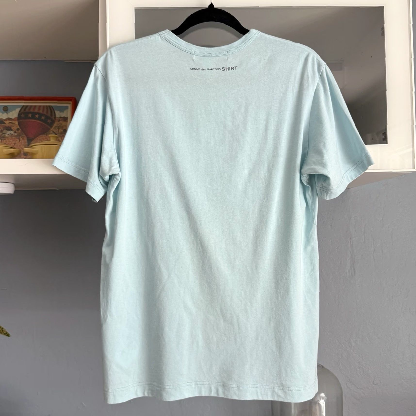Comme des Garcons Girl Comme Des Garçons SHIRT Top Tee Light Blue Size M Mens Tee Shirt Cotton Short Sleeve Crew Neck Regular Fit Vintage: No Size US M / EU 48-50 / 2 - 3 Thumbnail