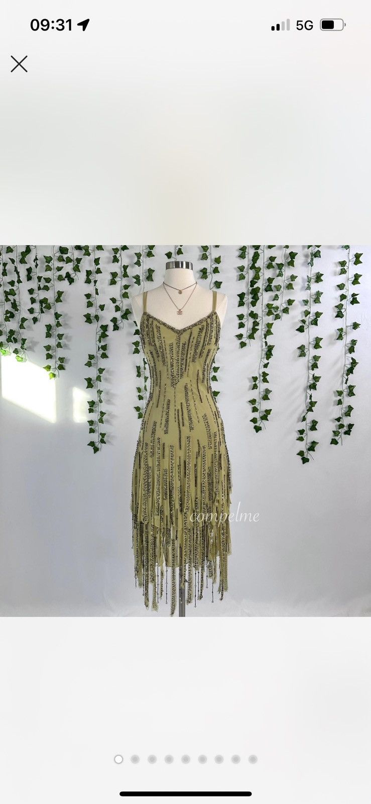 Designer Vintage Caché beaded Silk Dress Size S / US 4 / IT 40 - 1 Thumbnail