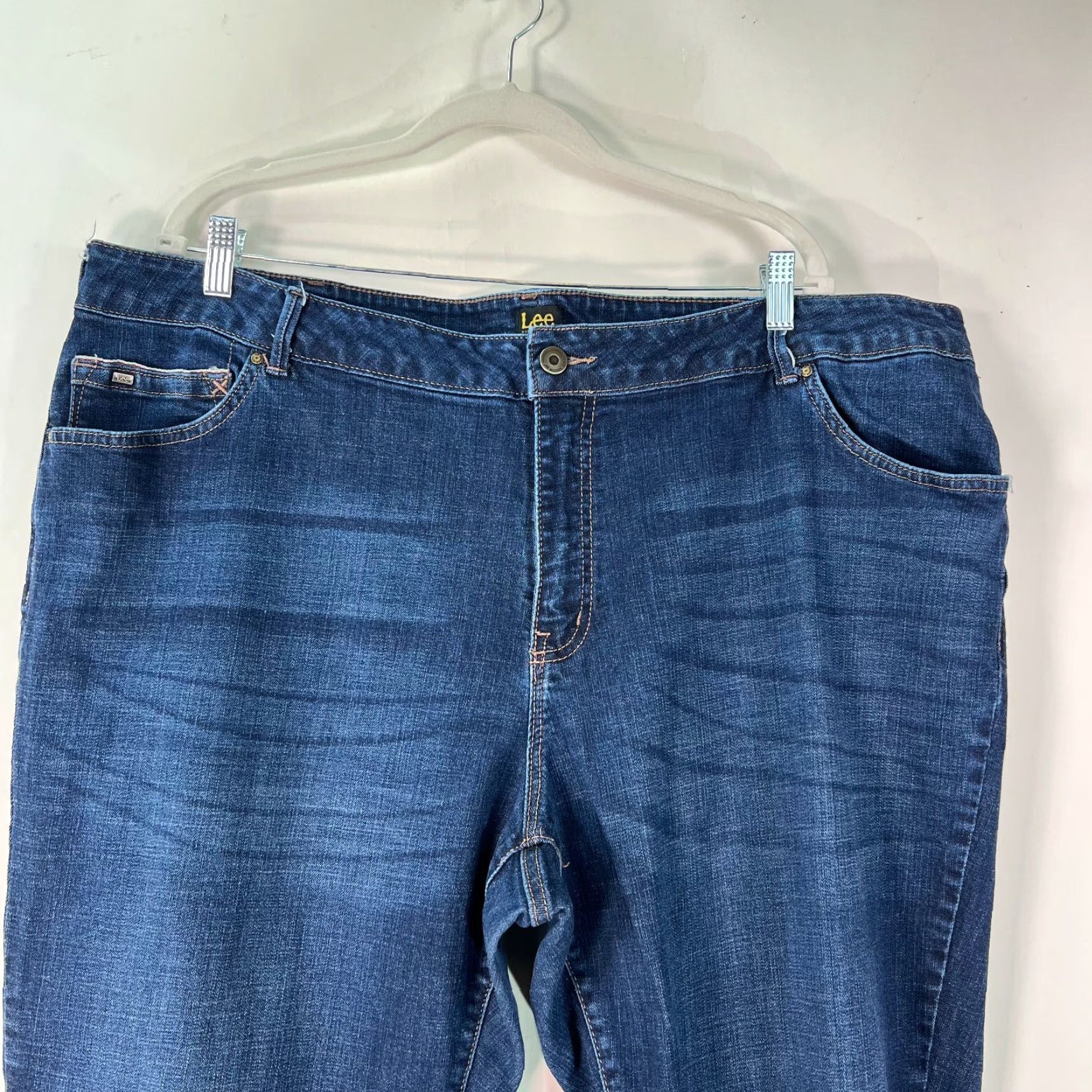 Levi's Levi's Modern Series Womens Mid Rise Cropped Blue Denim Jeans 24W Plus M Size 27 Inseam 5-Pocket Size 42" / US 20 - 3 Thumbnail