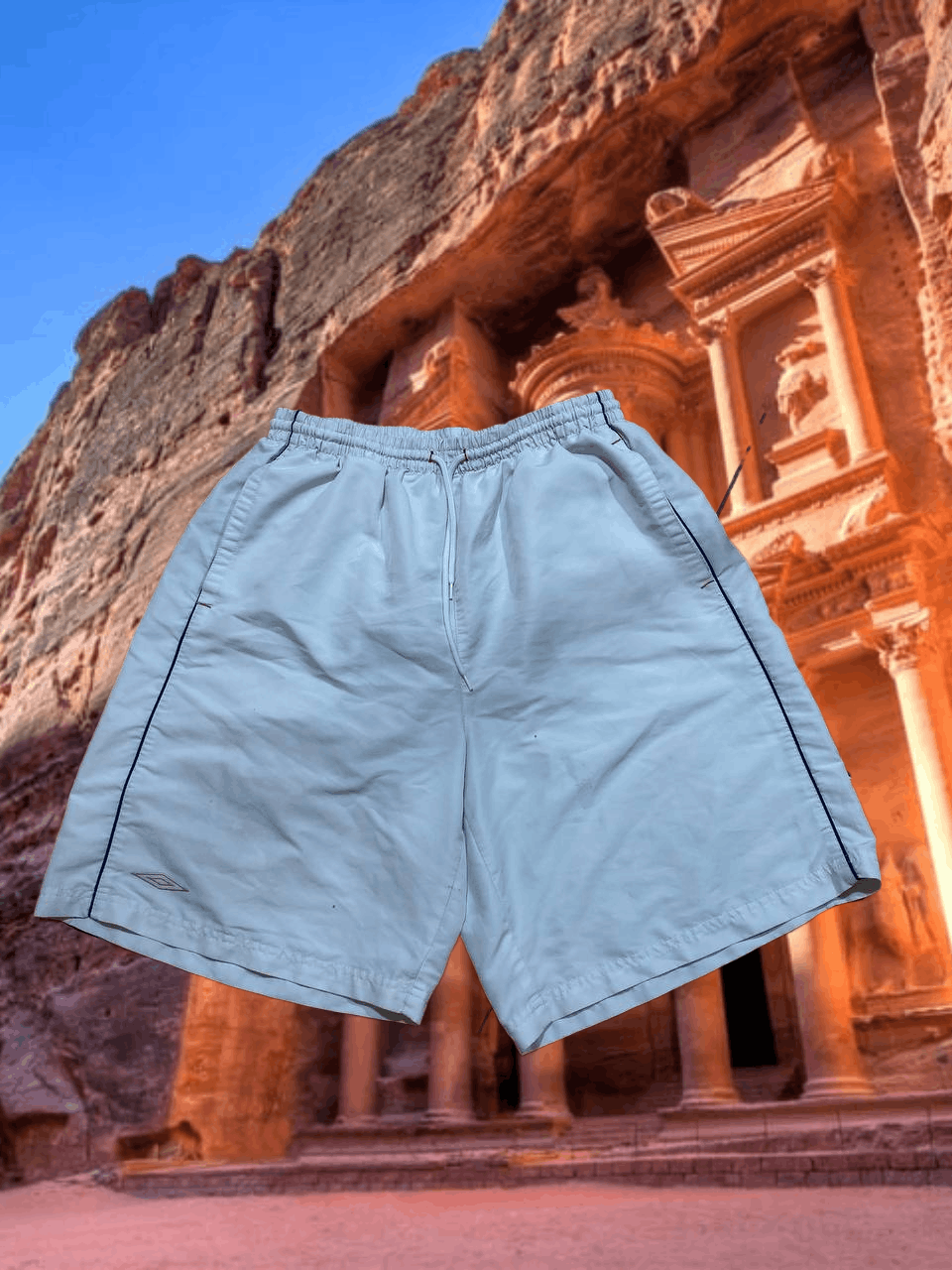 Umbro Vintage logo UMBRO white shorts crazy Y2K streetwear Size US 38 / EU 54 - 1 Thumbnail