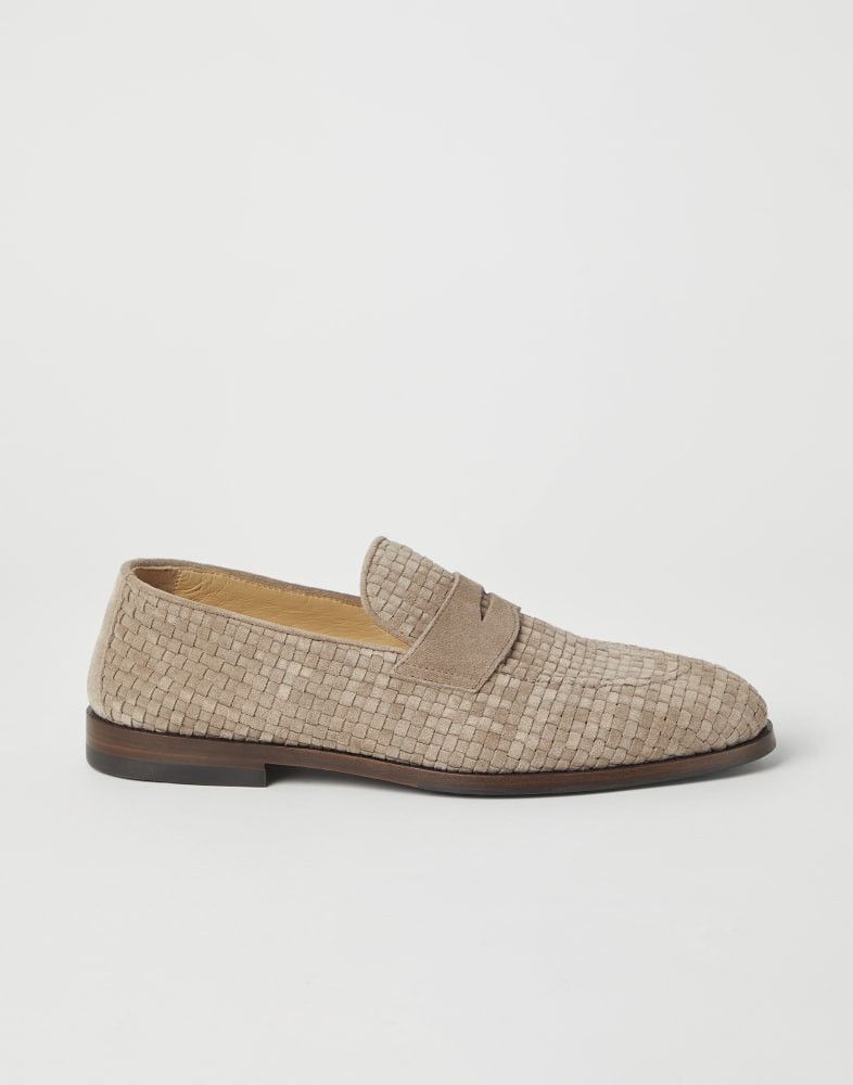 Brunello Cucinelli o1w1db10725 Pair Of Loafers in Beige Size US 9 / EU 42 - 1 Thumbnail