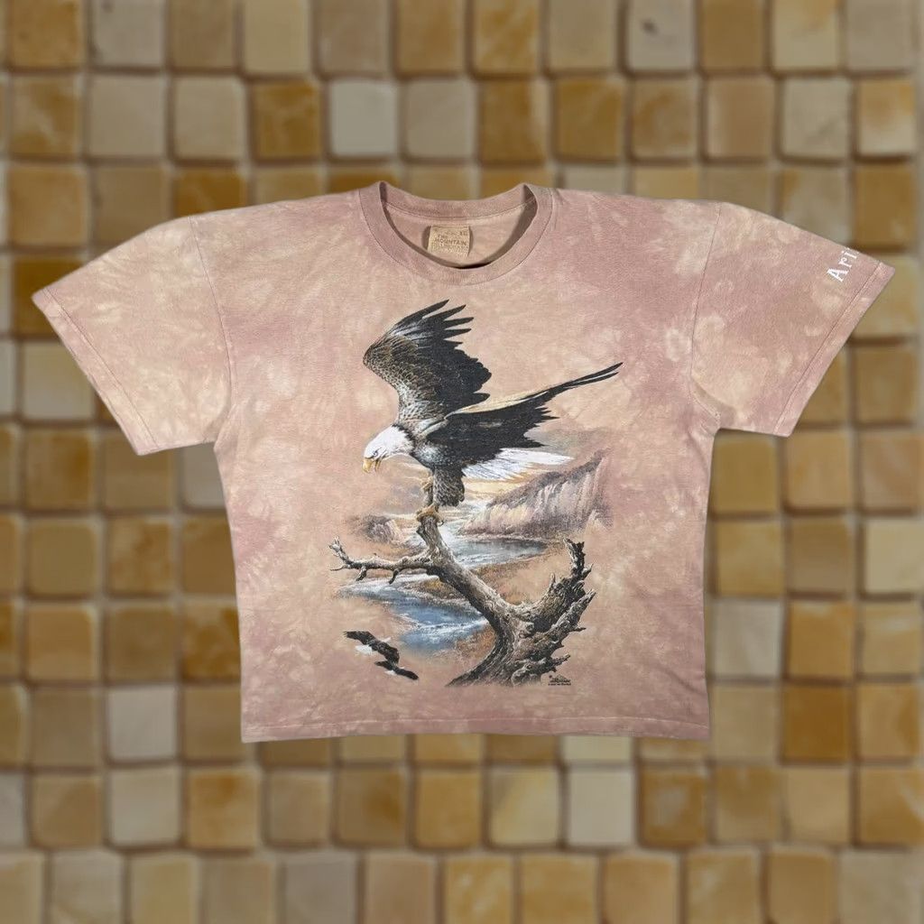 The Mountain VINTAGE The Mountain "Arizona" Eagle Wildlife Tourist Beige Tie Dye T-Shirt XXL Men’s Short Sleeve Crew Neck Graphic Print Size US XXL / EU 58 / 5 - 1 Thumbnail