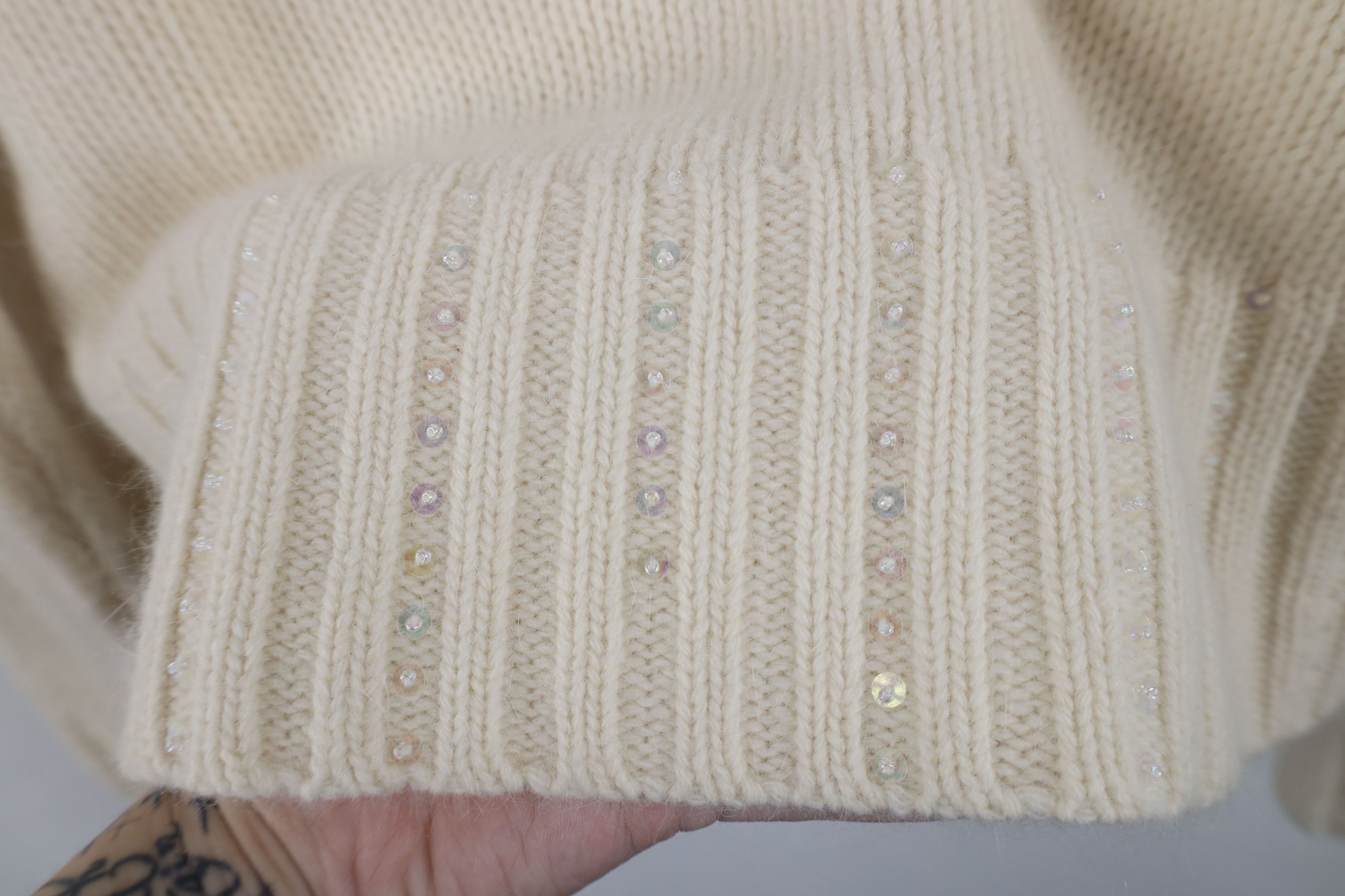 Vintage Vintage 90s Streetwear Rabbit Hair Knit Turtleneck Sweater Size M / US 6-8 / IT 42-44 - 11 Thumbnail