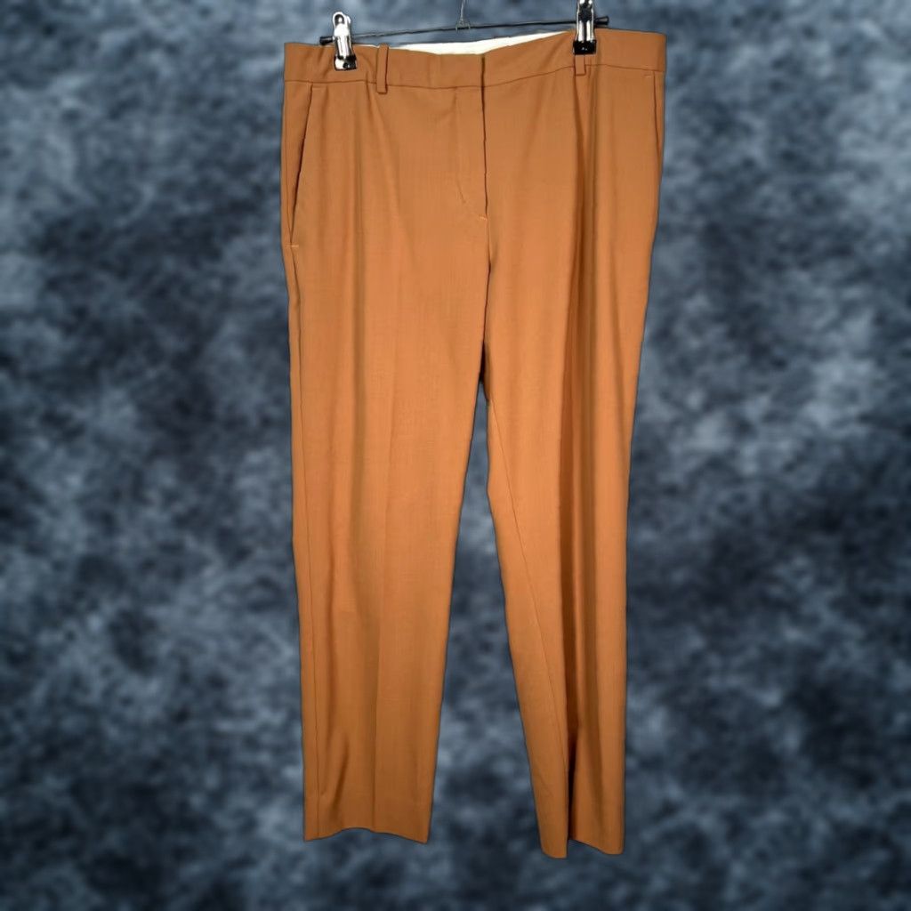 Acne Studios Acne Studios Mens Pants 38 Tan Wool Blend Tailored Trousers Brown Polyester Wool Straight Front Dress Pants Mens 38 Vintage No 7/10 Mild Stain Size US 38 / EU 54 - 1 Thumbnail