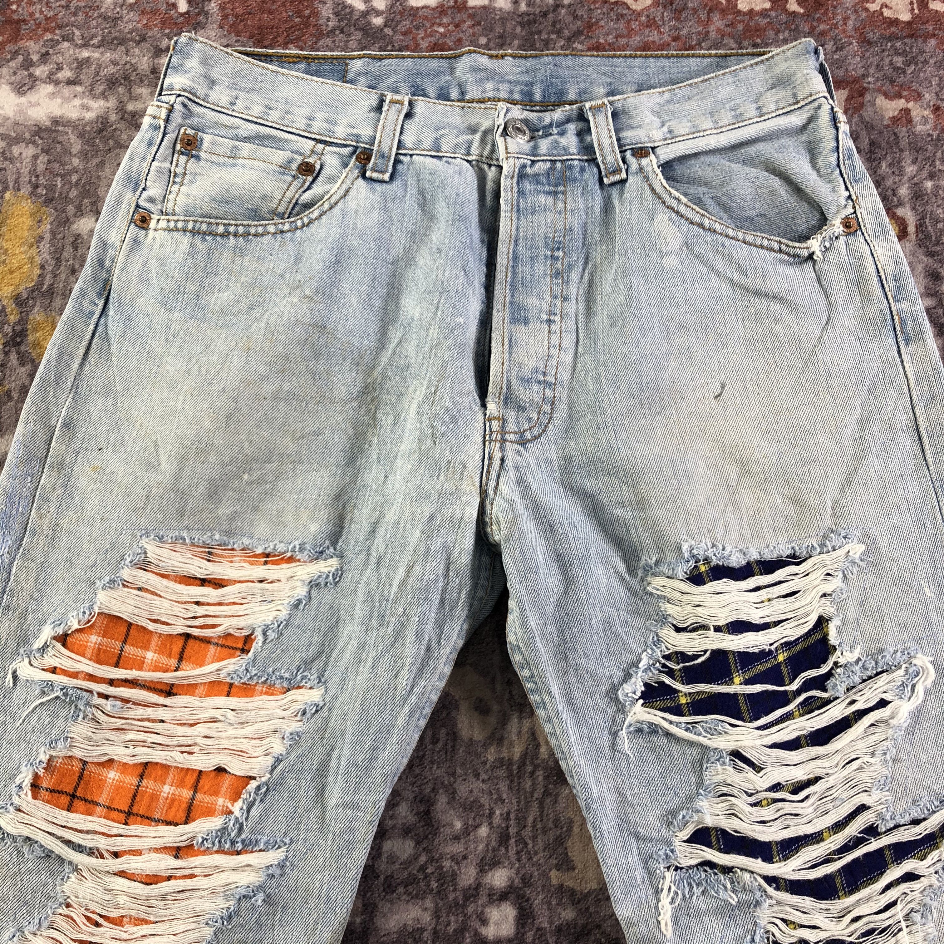 Levi's × Vintage Vintage 90s Levis 501 Jeans-JM3275 Size US 30 / EU 46 - 3 Thumbnail