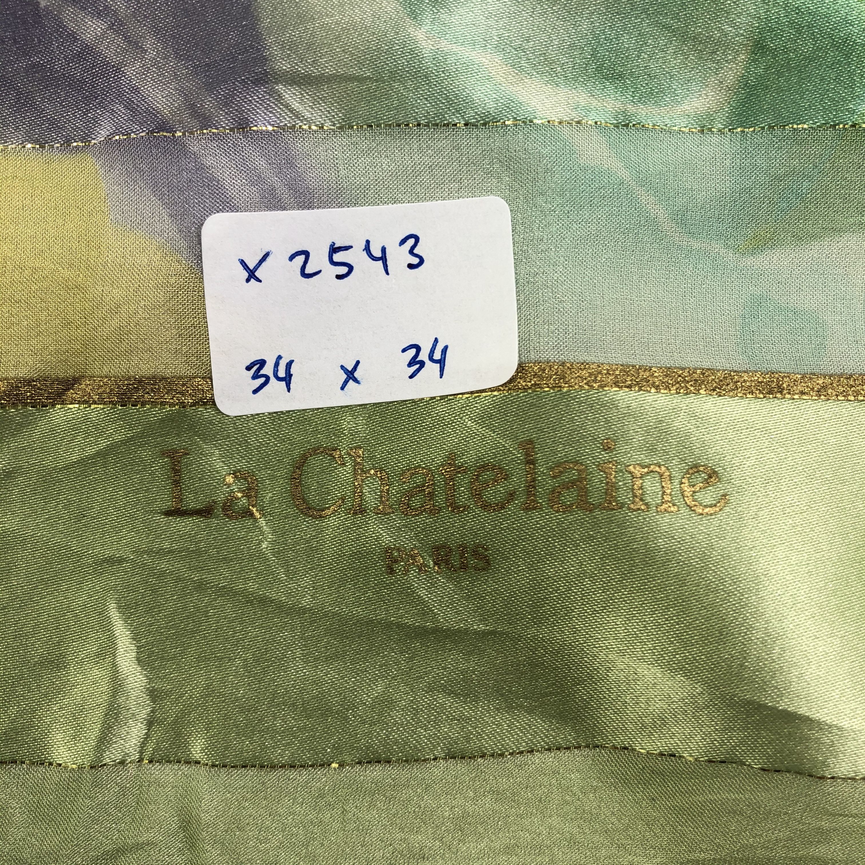 Vintage Vintage La Chantelaine Silk Scarf Size ONE SIZE - 6 Thumbnail