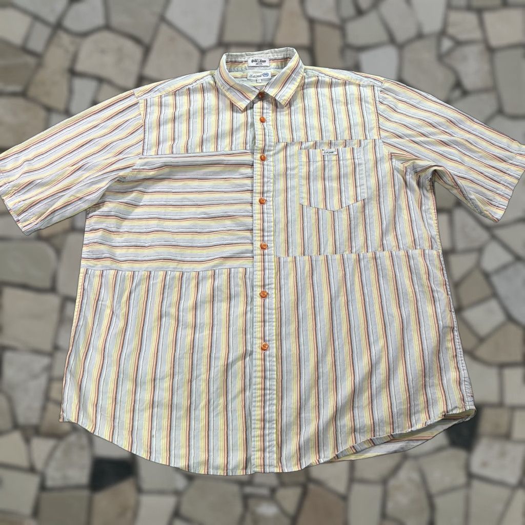 Ecko Unltd. VINTAGE Ecko Unltd Shirt Mens 2XL Striped Patchwork Button-Up Hip Hop Casual Size US XXL / EU 58 / 5 - 1 Thumbnail
