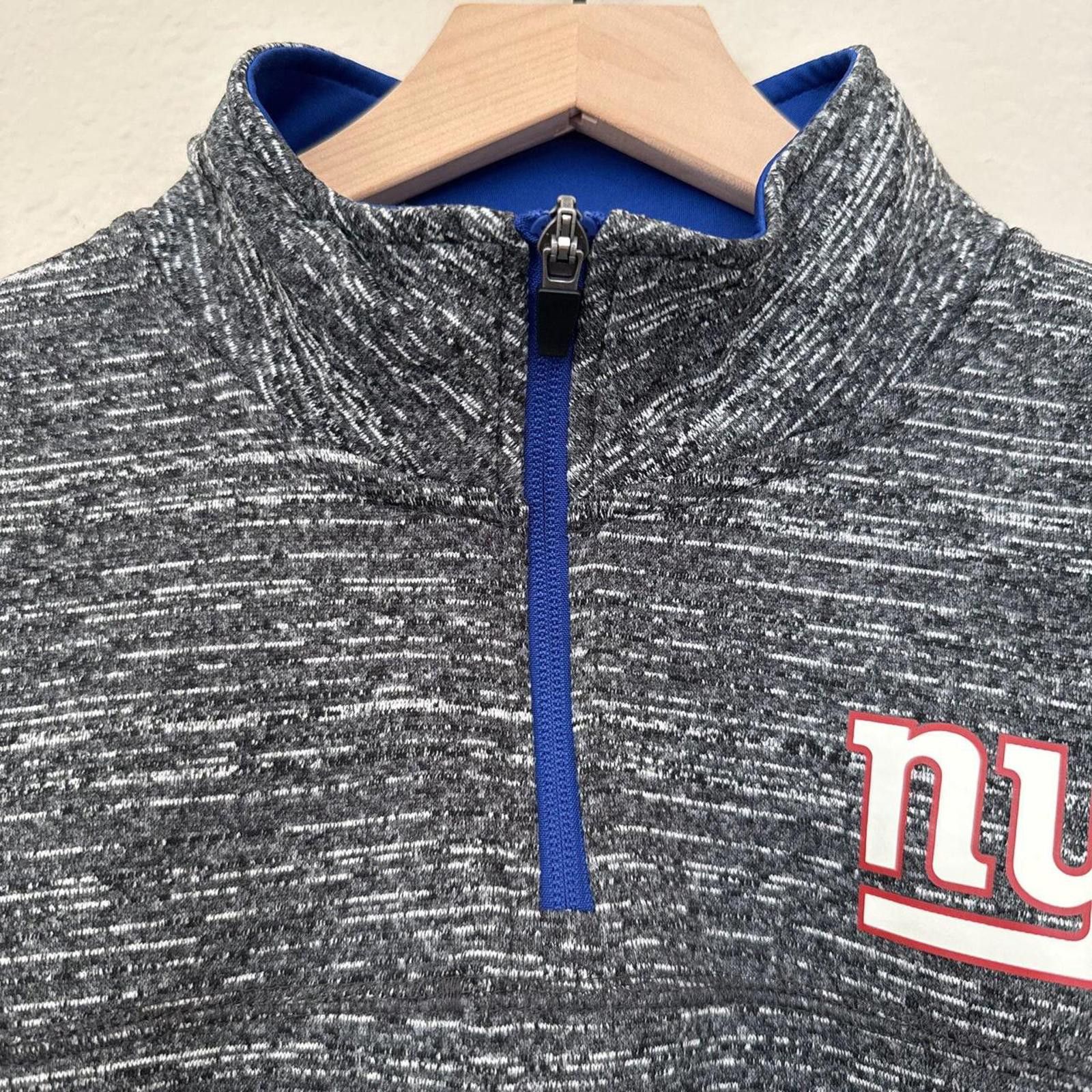 Unknown London Men's Gray Quarter-Zip Sweatshirt with NY Logo Size US L / EU 52-54 / 3 - 3 Thumbnail